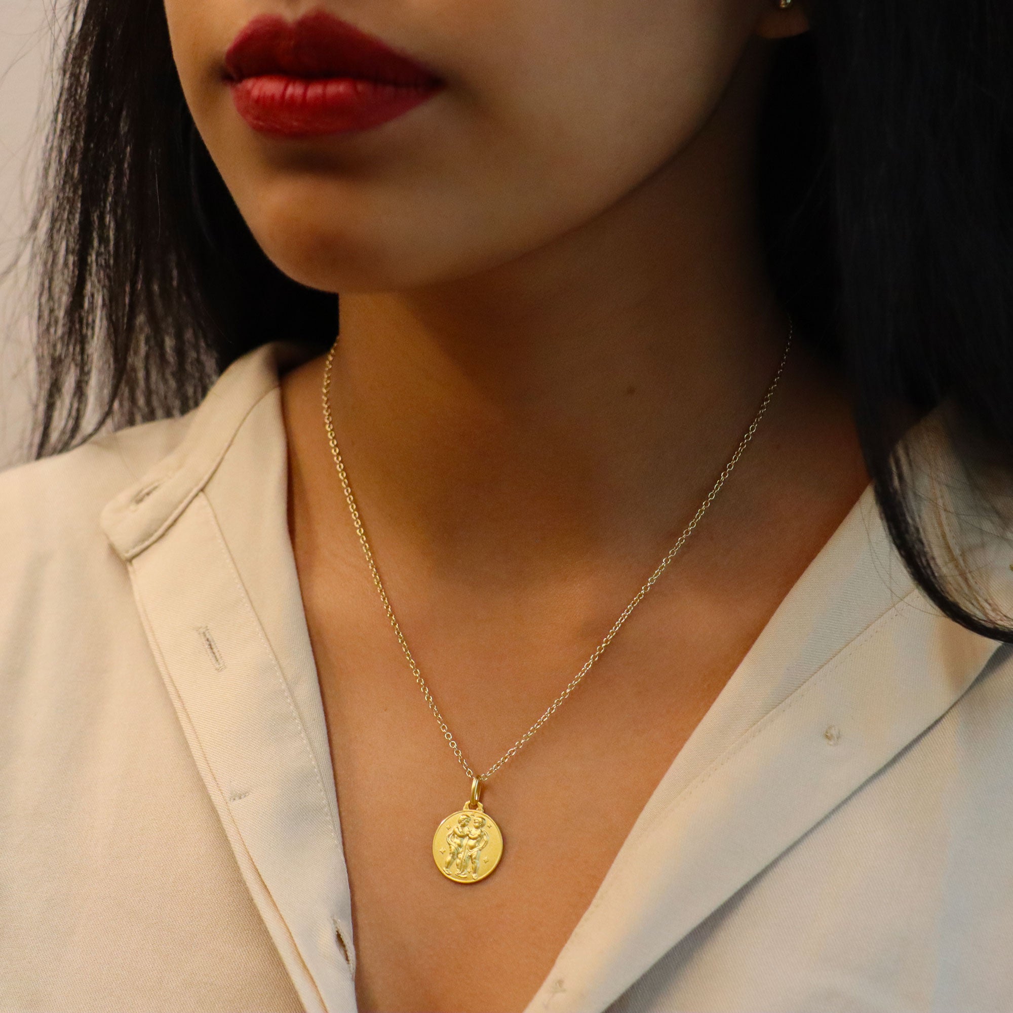 Gemini Zodiac Small Pendant