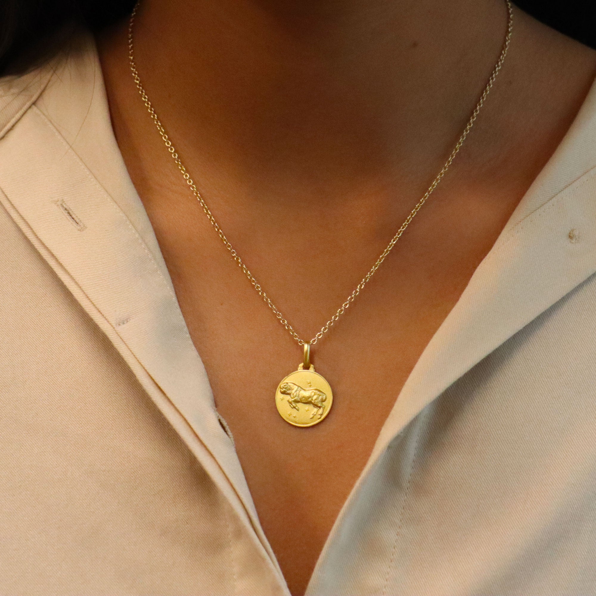 Aries Zodiac Small Pendant