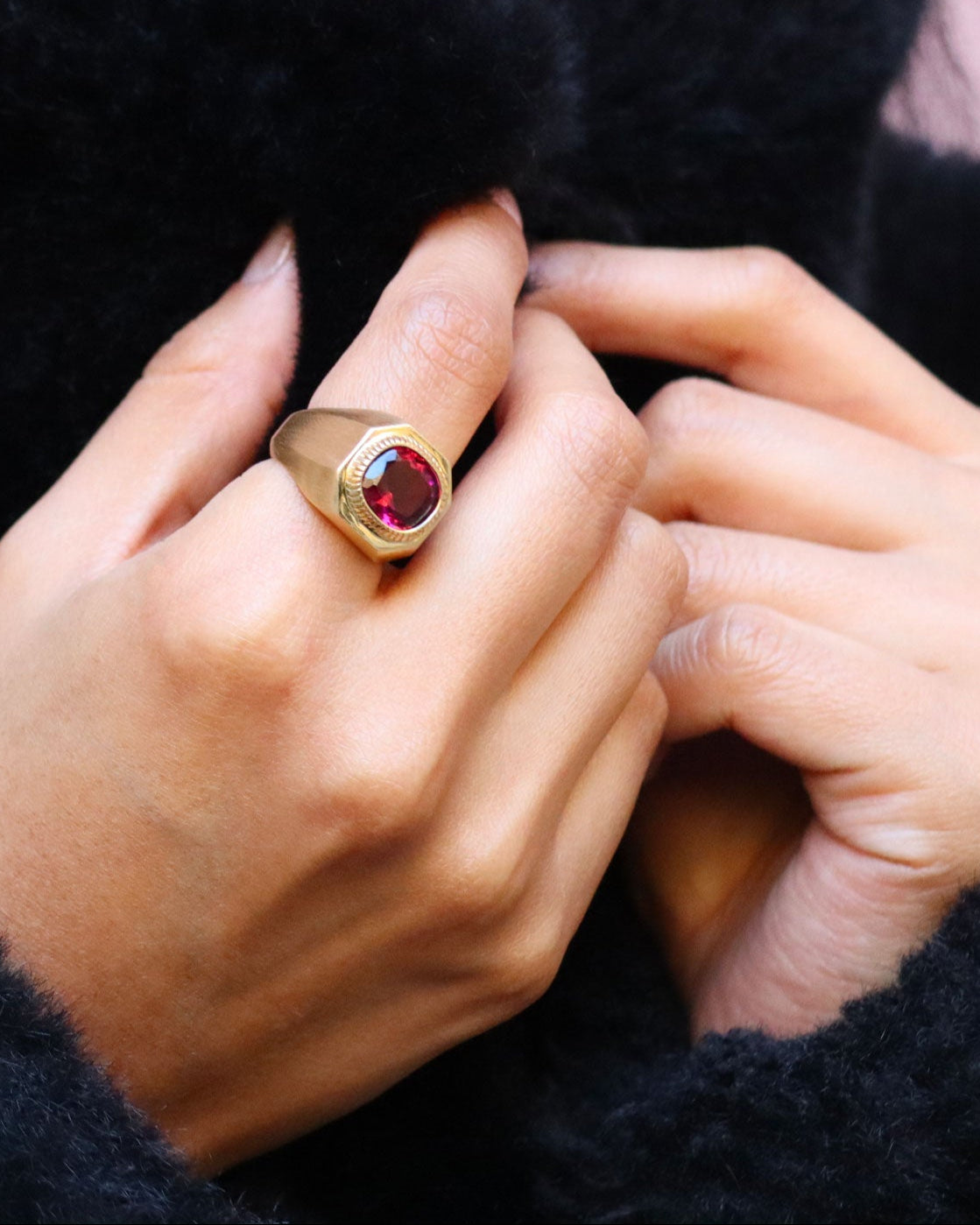 Anello Chevalier Rubellite