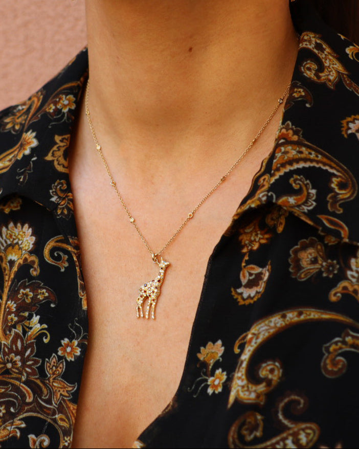 Collana Diamanti Giraffa
