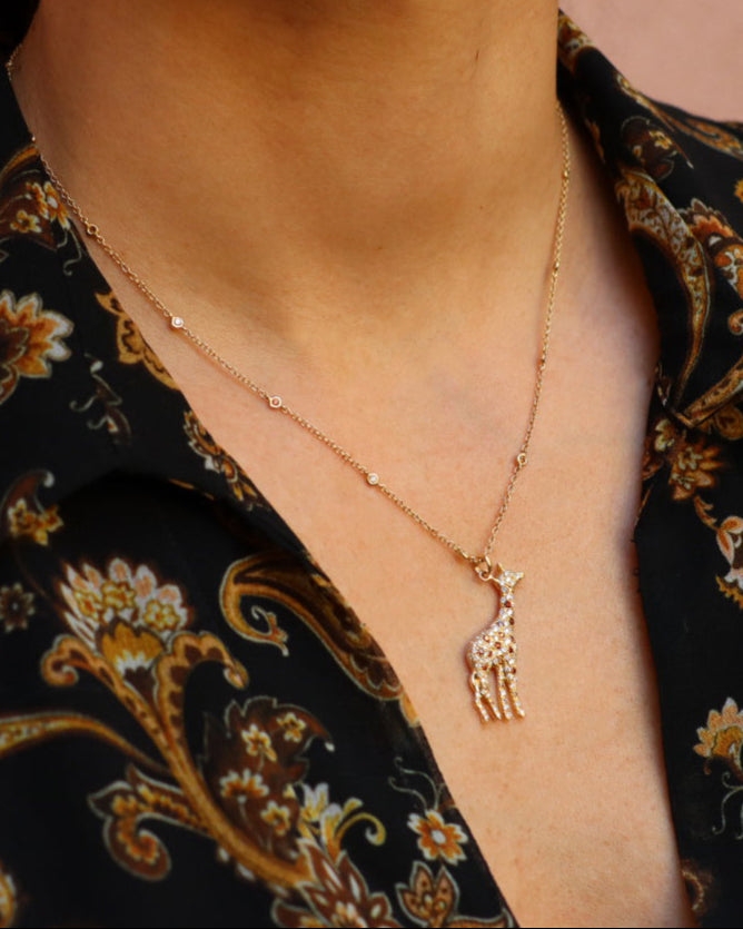 Collana Diamanti Giraffa