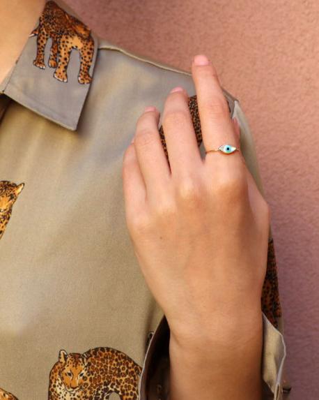 Small Evil Eye Ring
