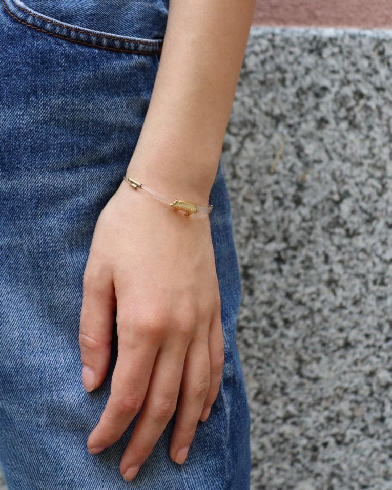 Bracciale Filo da Pesca Maialino