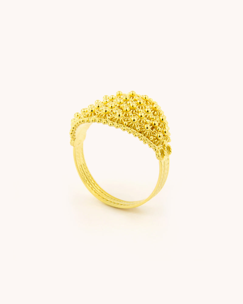 Five Row Sardinian Filigree Ring