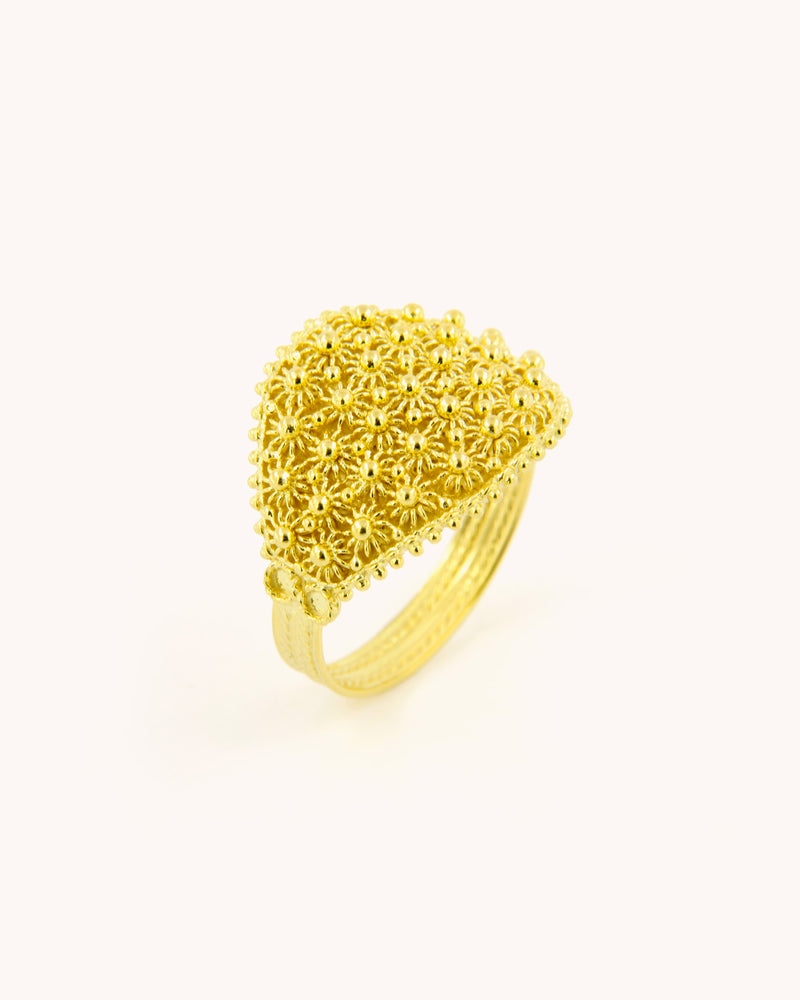 Five Row Sardinian Filigree Ring