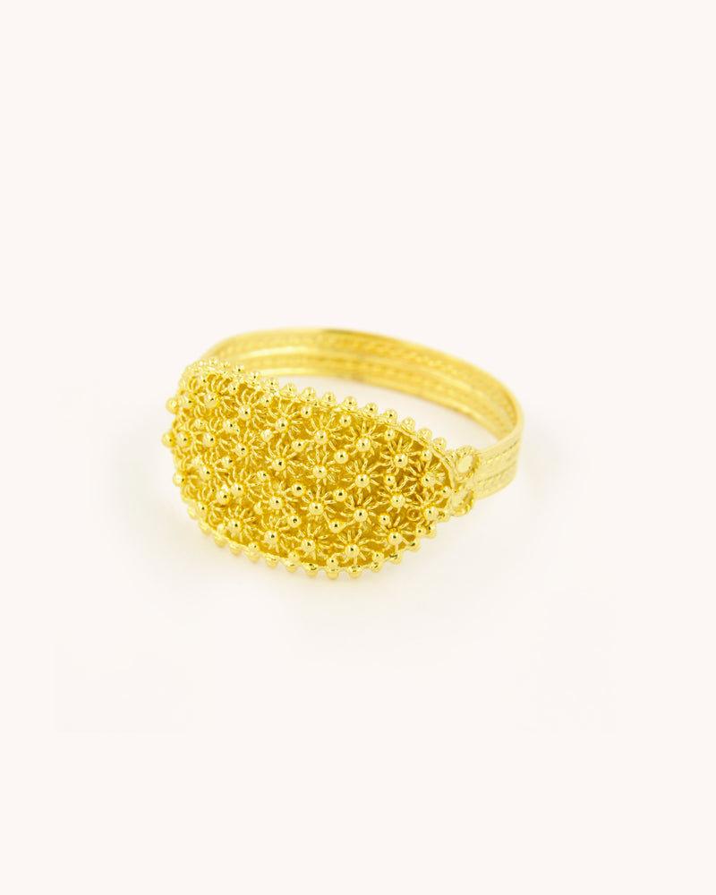 Four Row Sardinian Filigree Ring