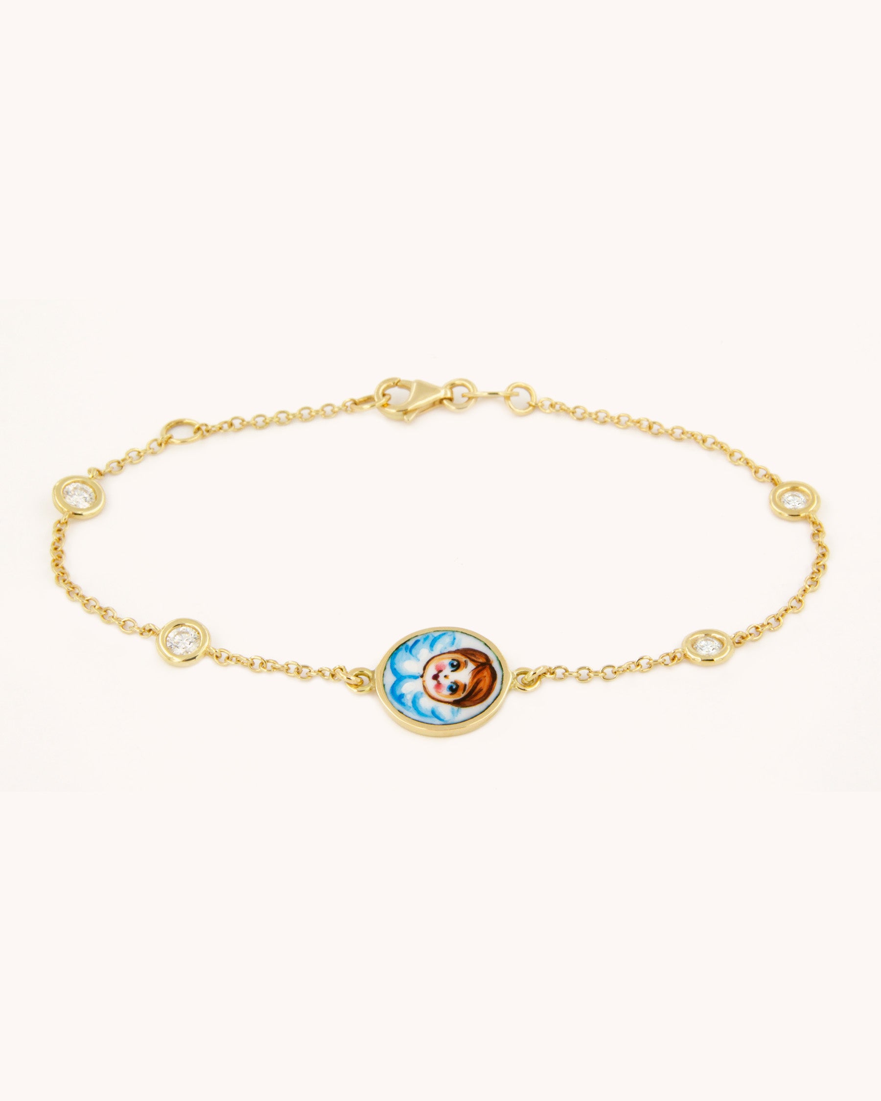Bracciale Angelo Blu e Diamanti