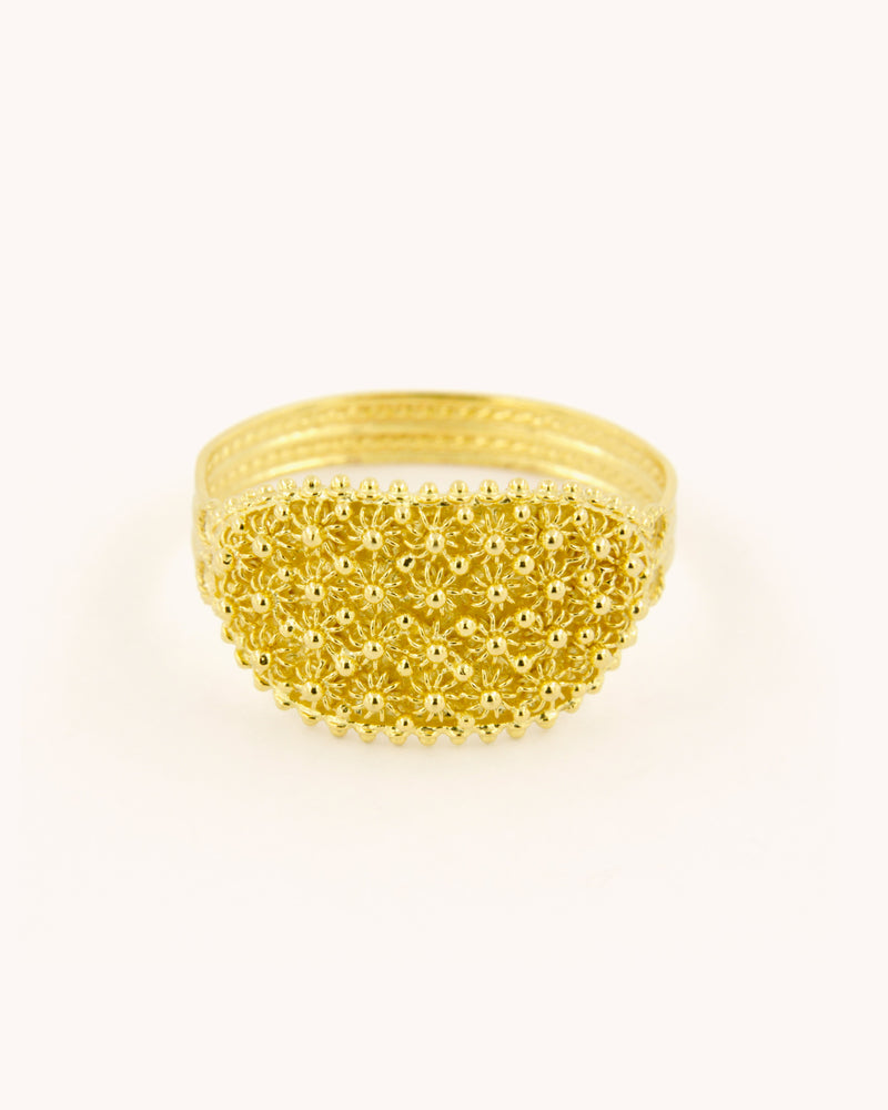 Four Row Sardinian Filigree Ring