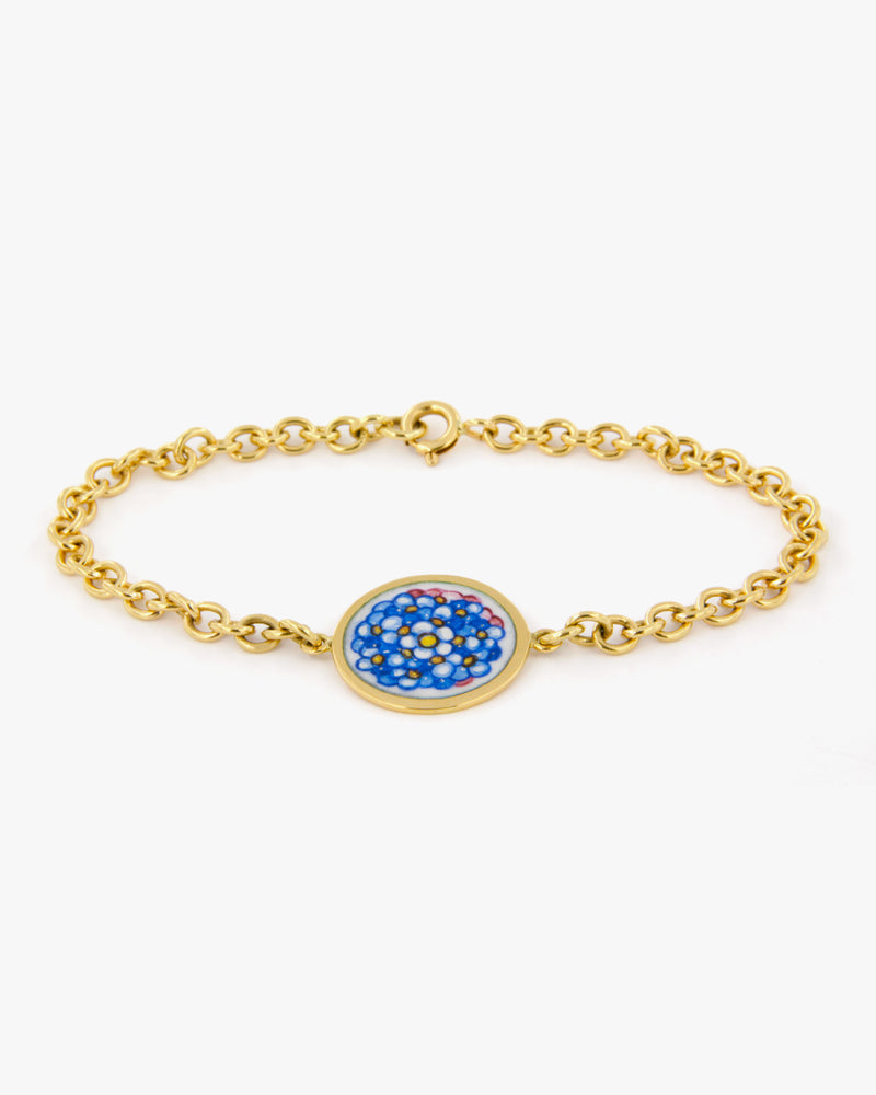 Forget Me Not Enamel Bracelet