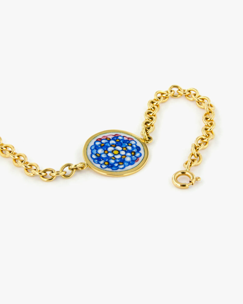 Forget Me Not Enamel Bracelet