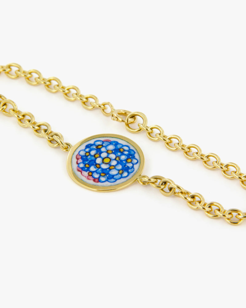 Forget Me Not Enamel Bracelet