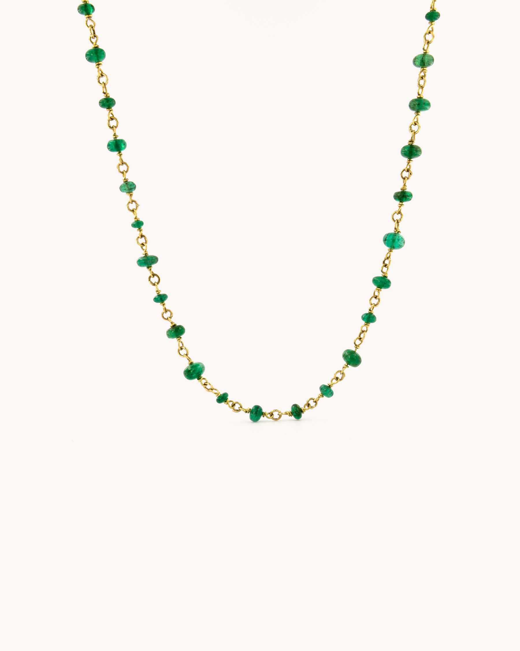 Collana mediterraneo Base con Radici di Smeraldi