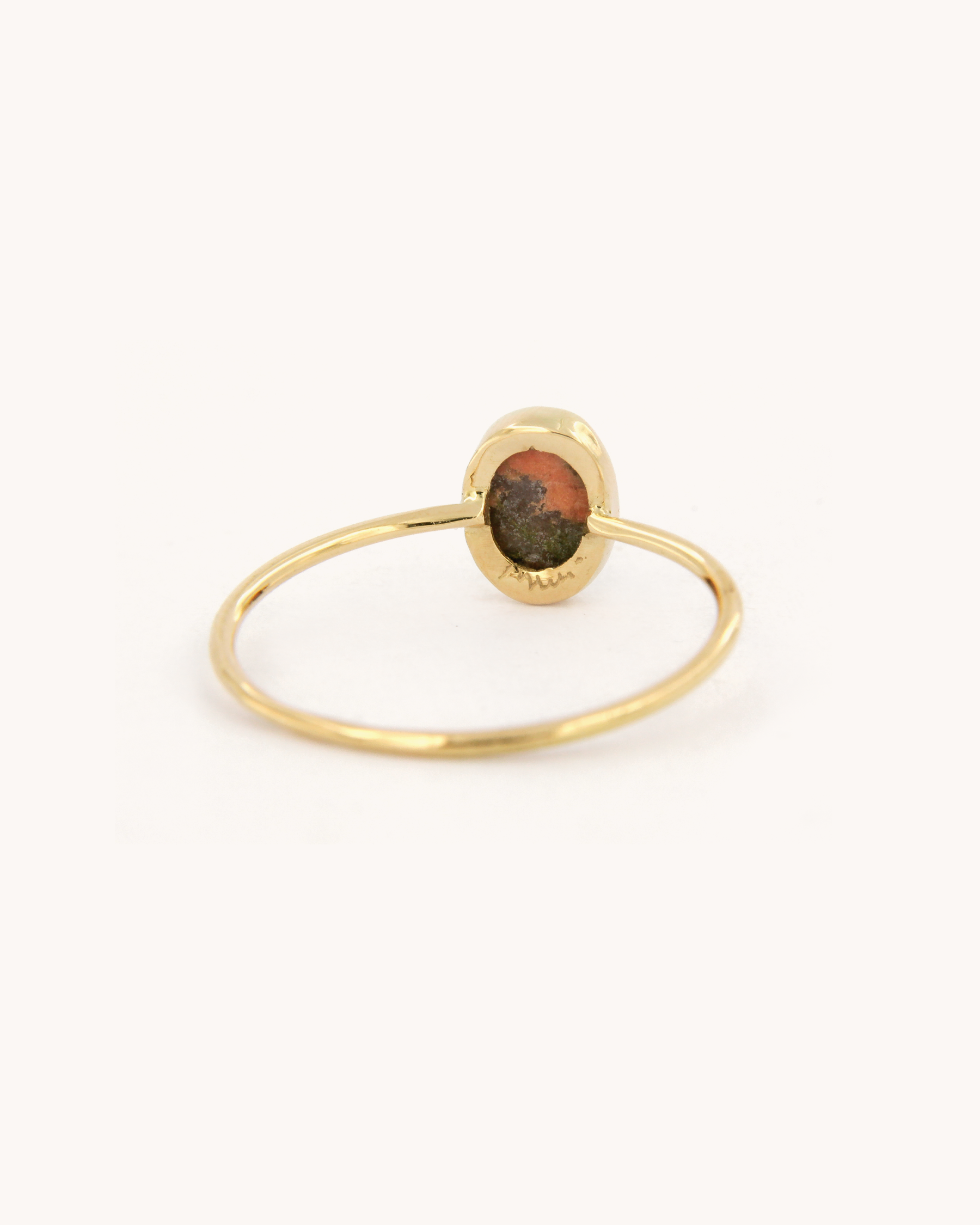 Unakite Wire Ring