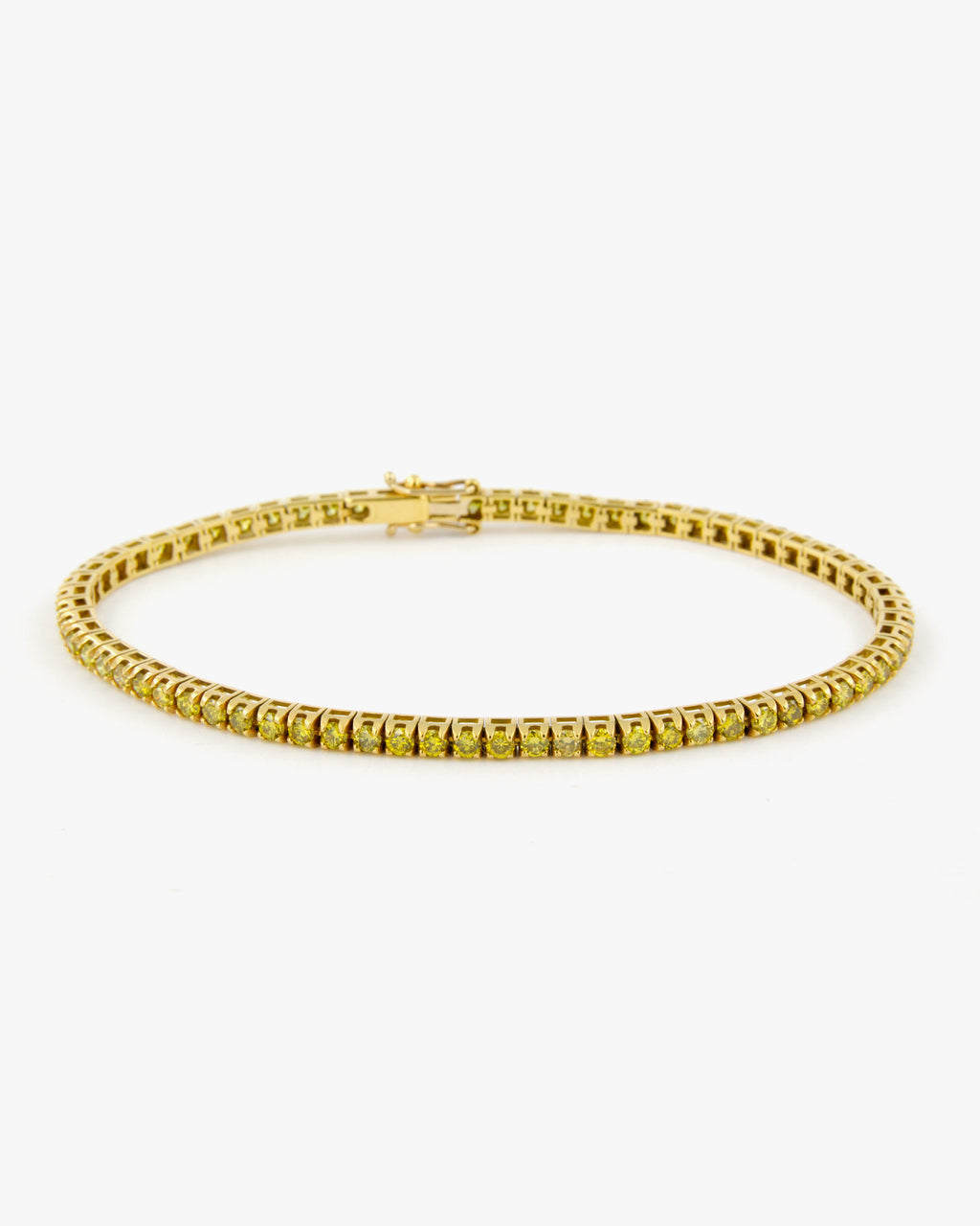 Bracciale Tennis Diamanti Gialli Fancy