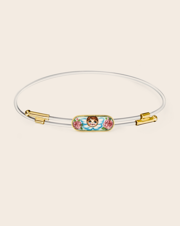 Bracciale Filo da Pesca Angelo con Rose