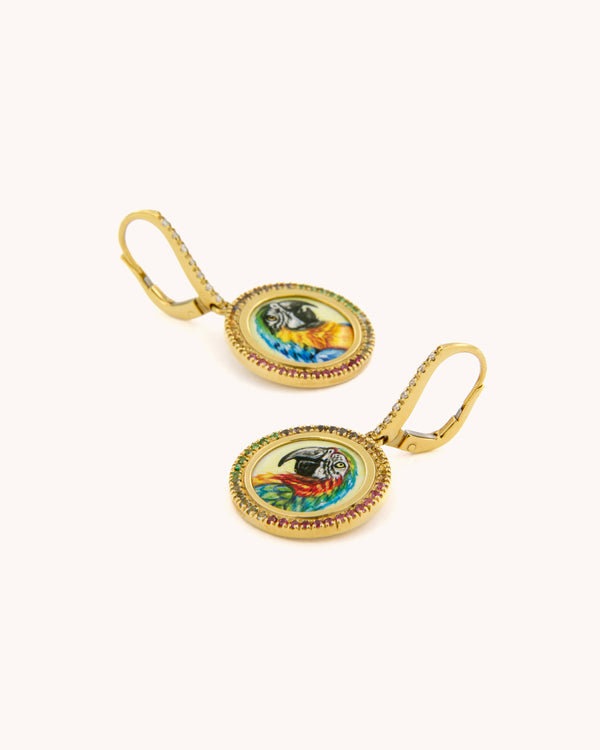 Parrot Diamond Earrings