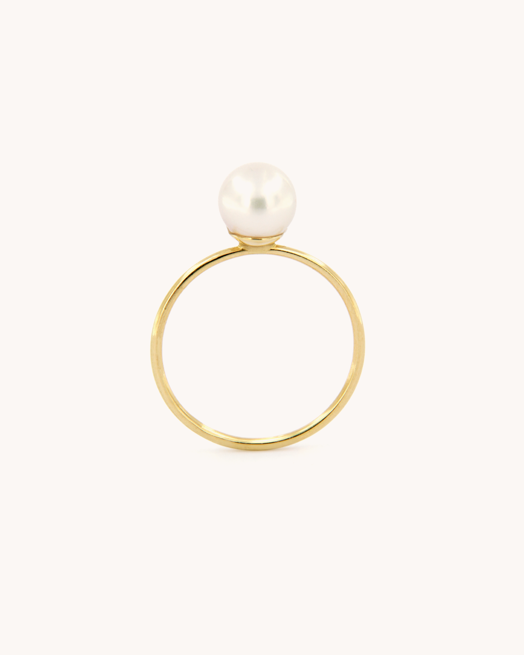  Wire Ring with Pearl