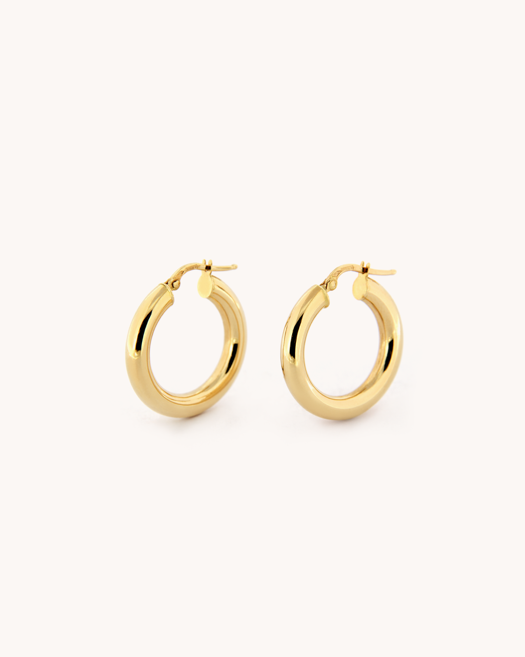 Small Domed Hoop Earrings