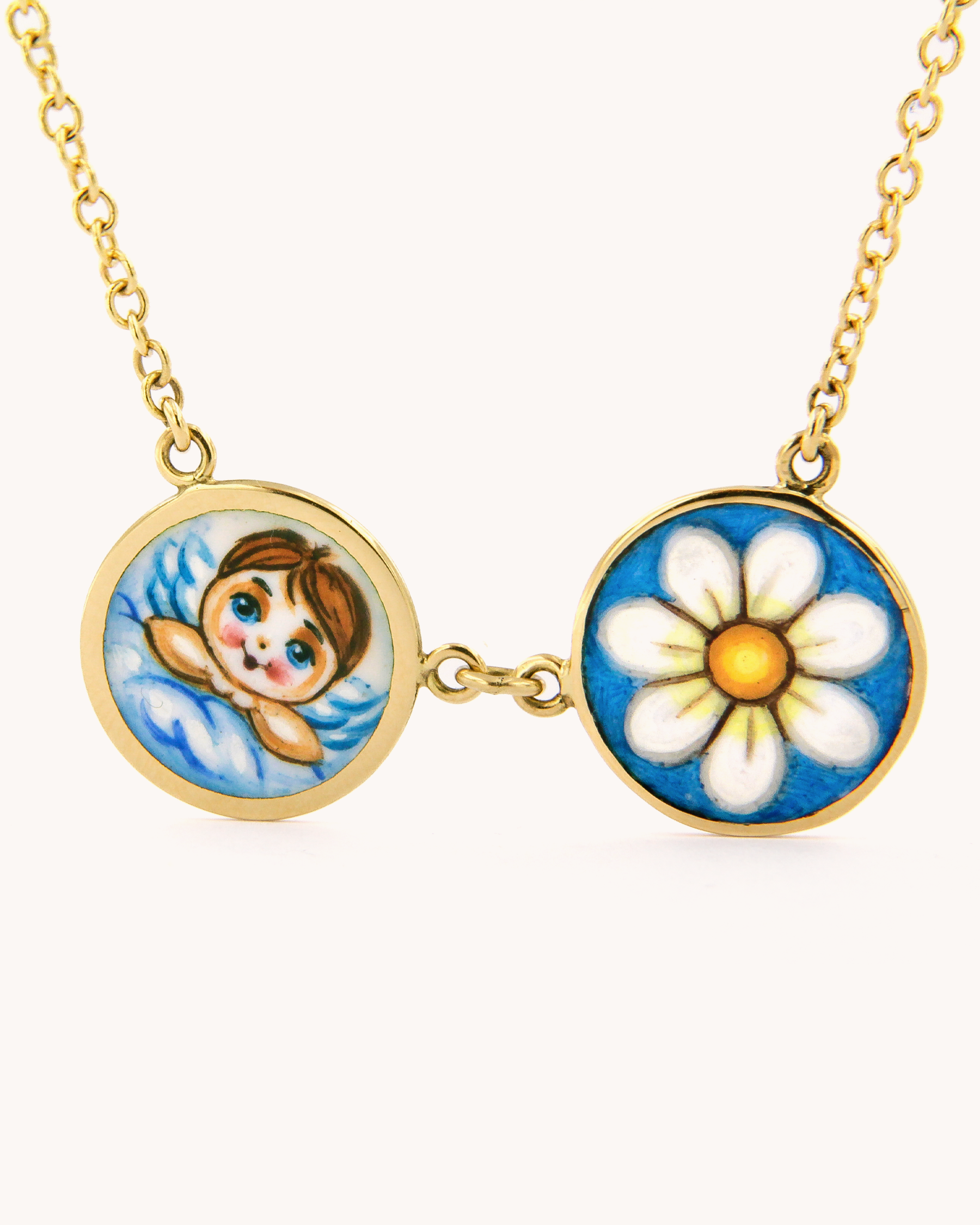  Angel and Daisy Necklace