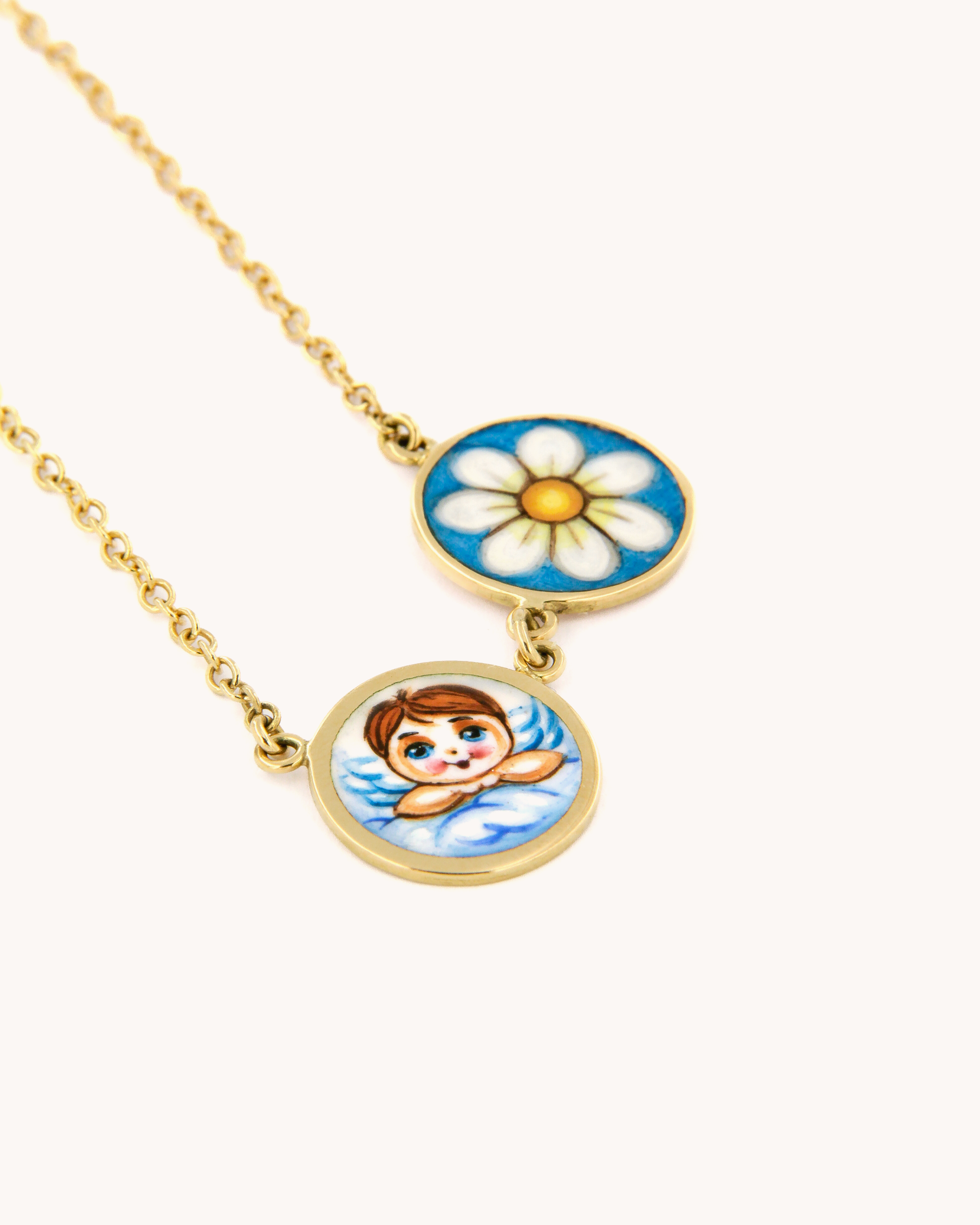  Angel and Daisy Necklace