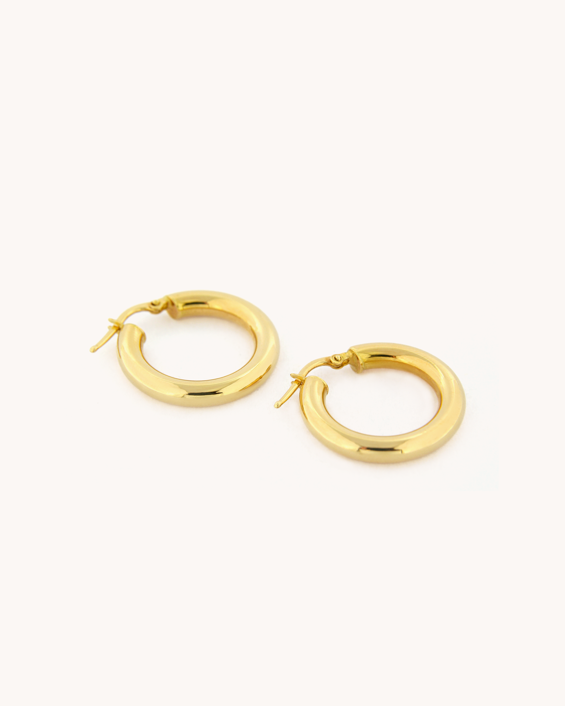 Small Domed Hoop Earrings