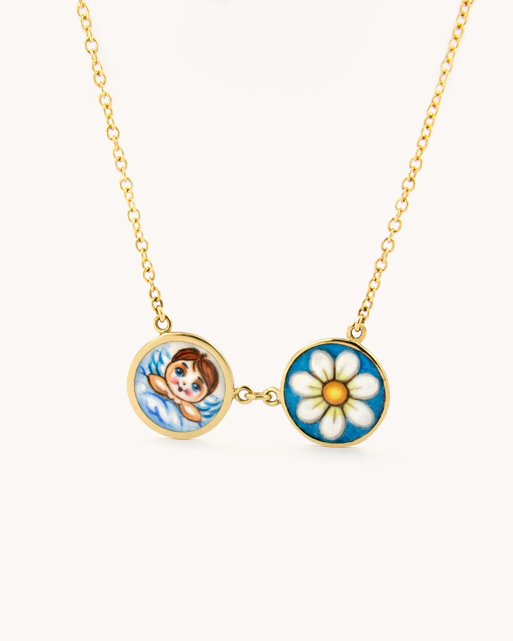  Angel and Daisy Necklace