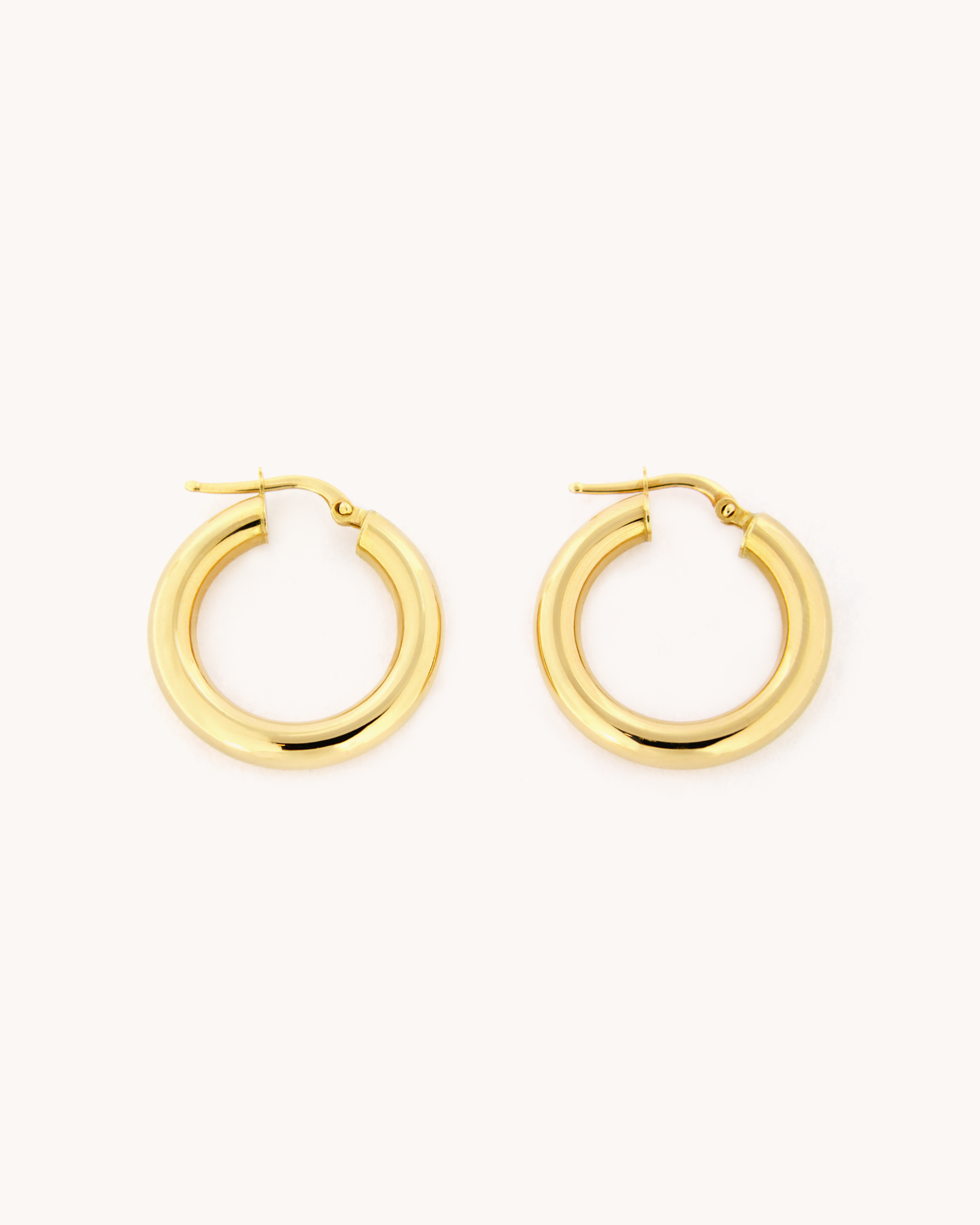Small Domed Hoop Earrings