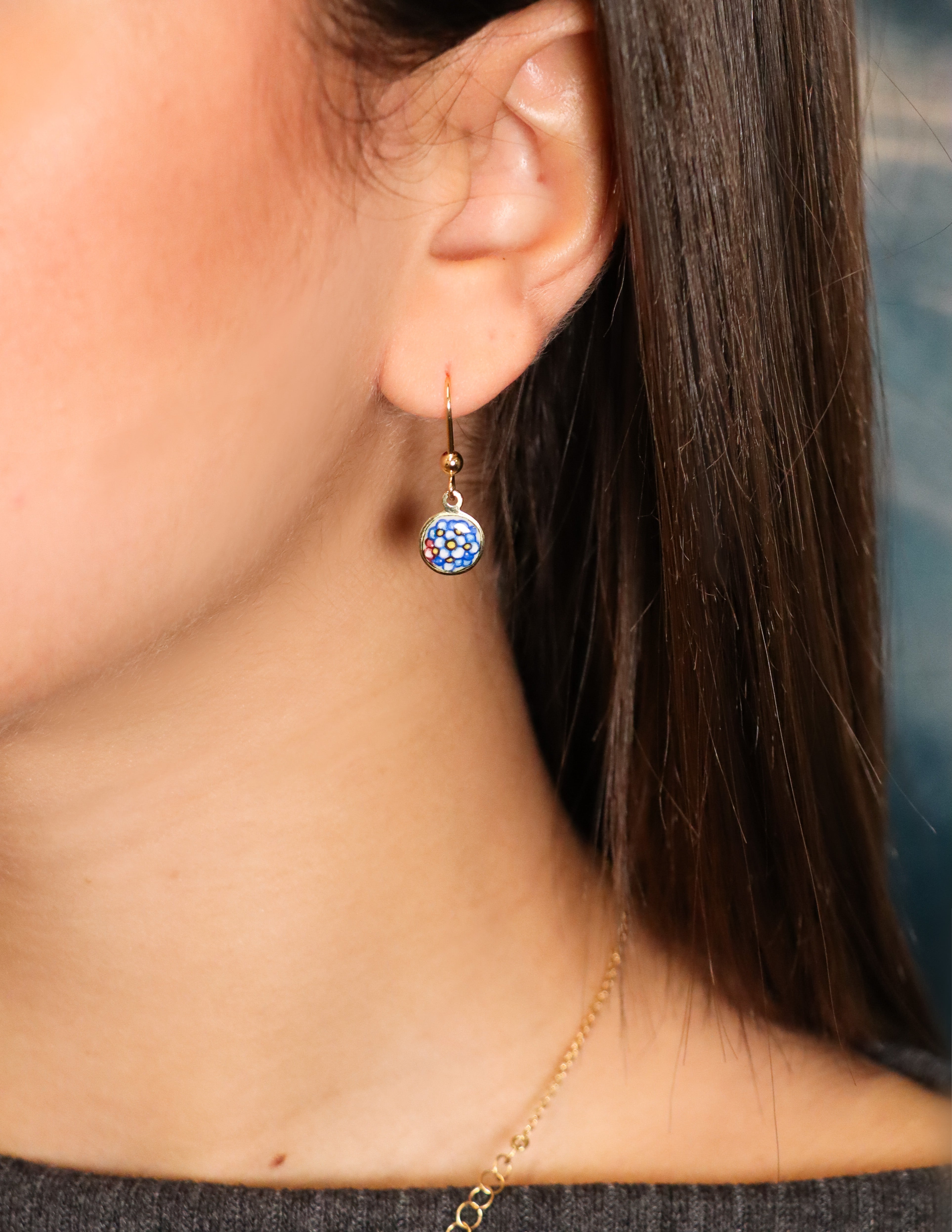 Forget-Me-Not Drop Earrings