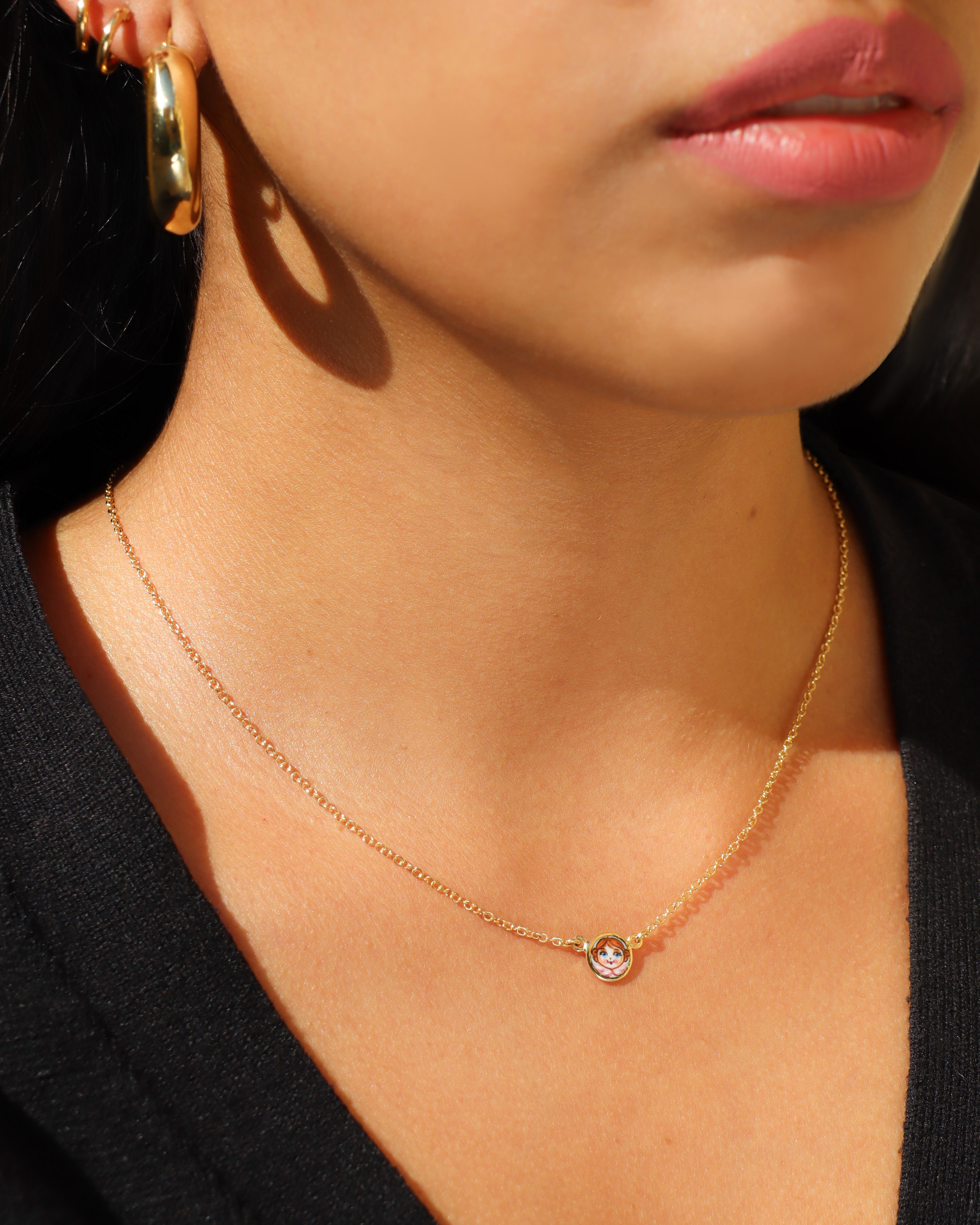 Pink Angel Necklace