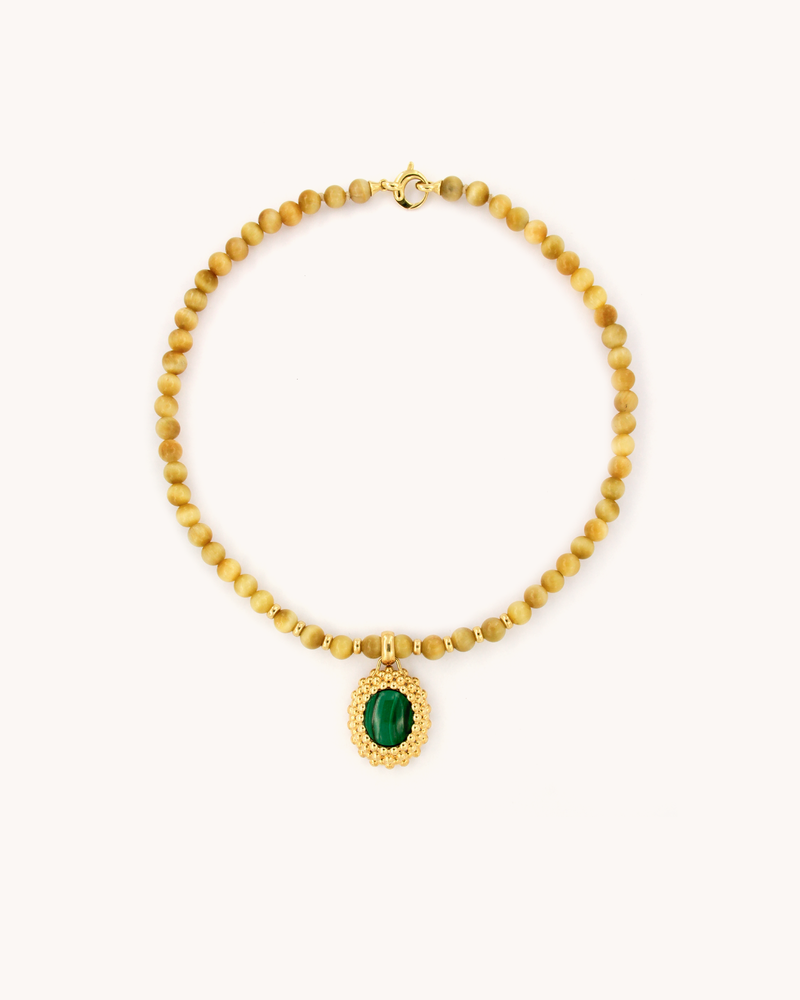 Golden Eye of the Tiger Necklace