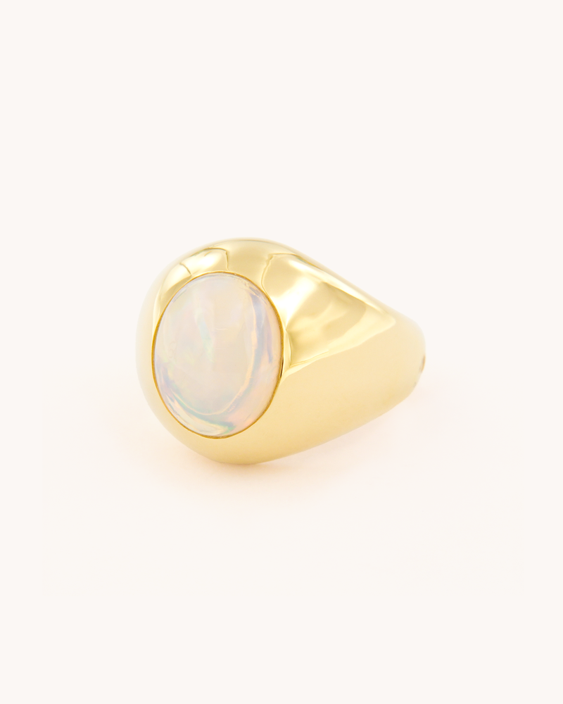 Opal Cabochon Ring