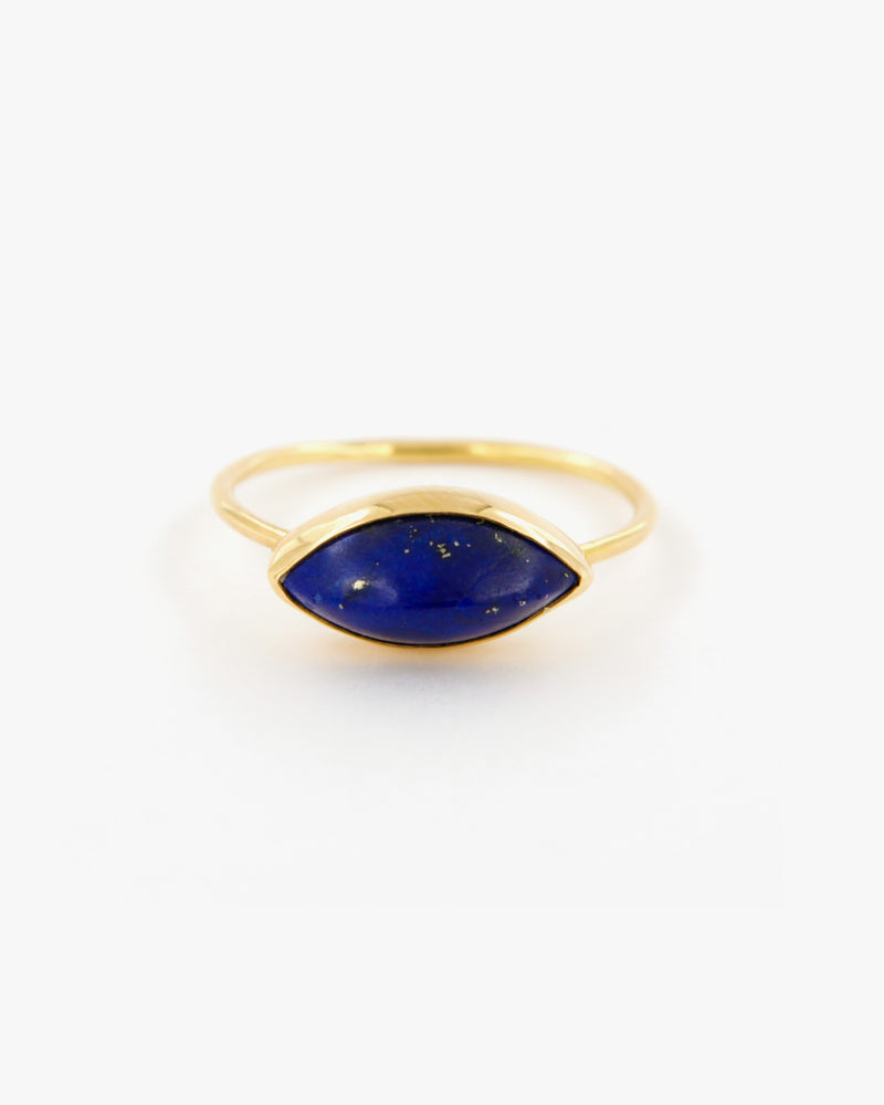 Oval lapis lazuli Ring