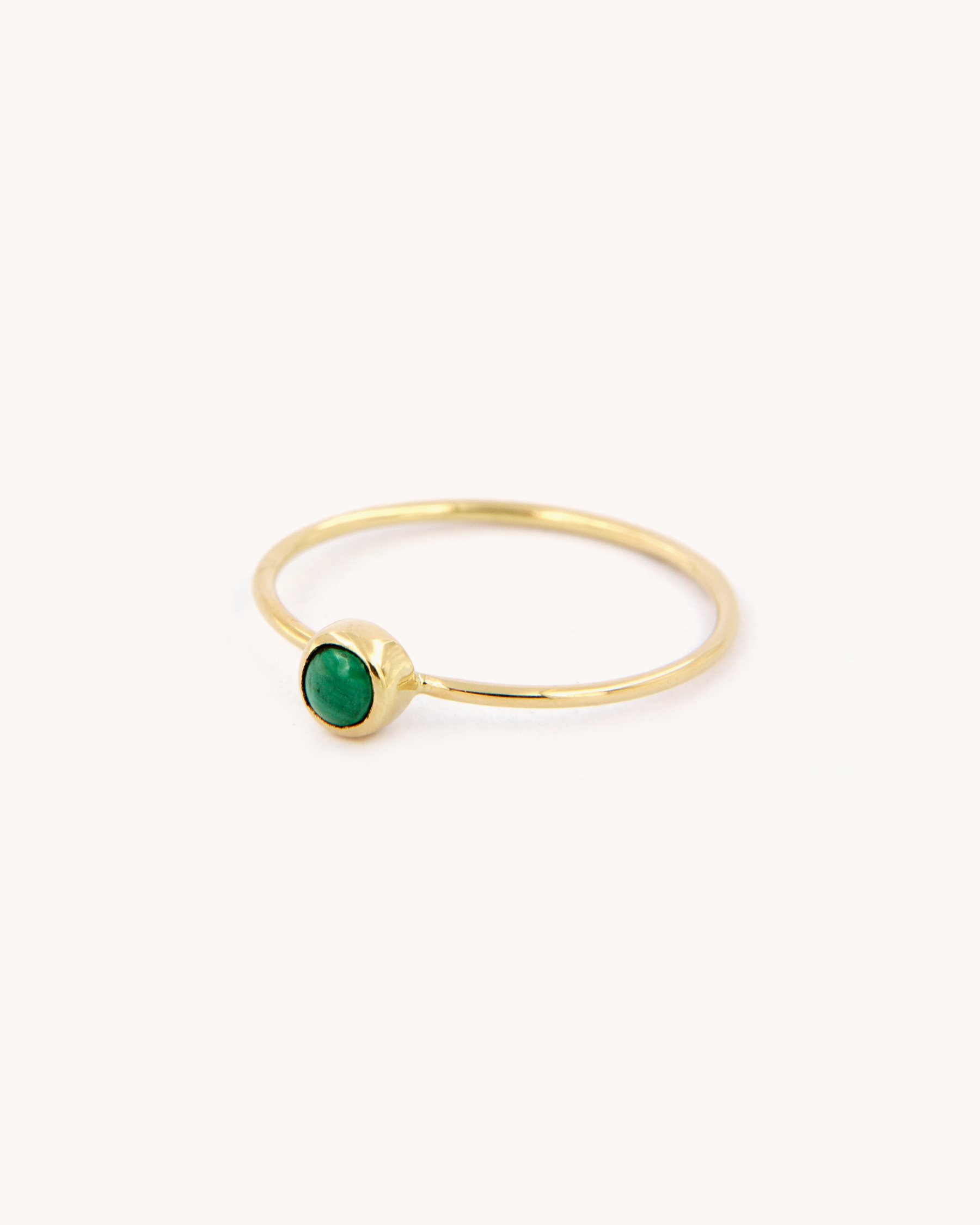 Anello a Filo con Malachite