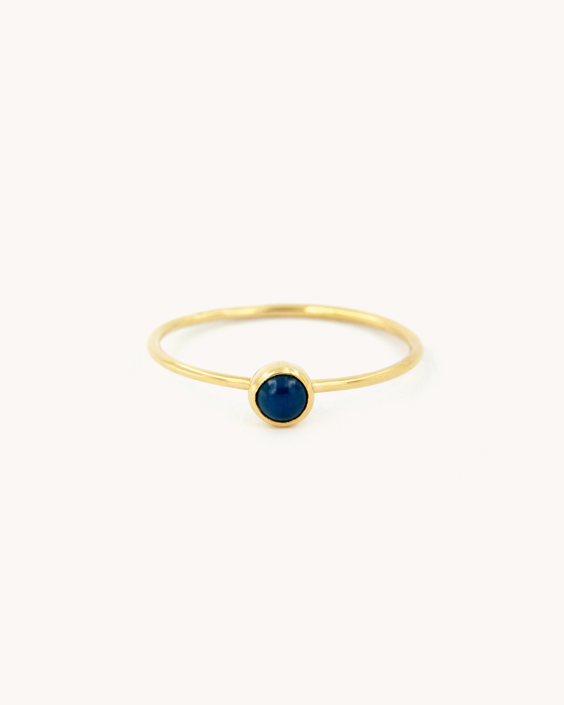 Anello a Filo con Agata Blu