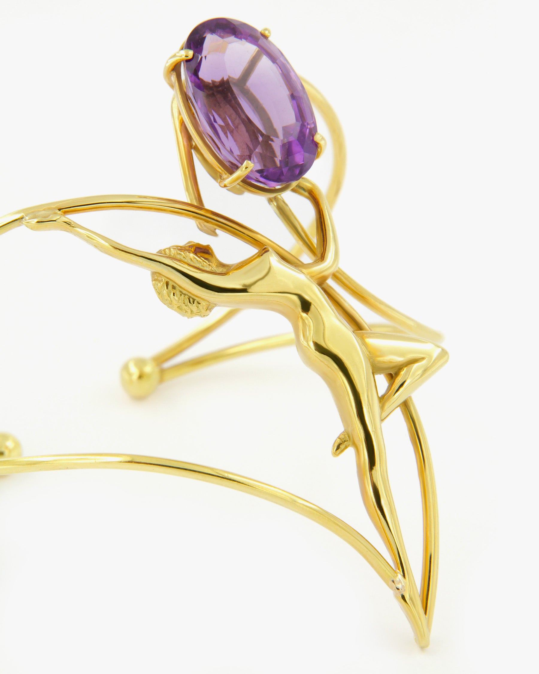 Amethyst Dancer Cuff Bracelet 