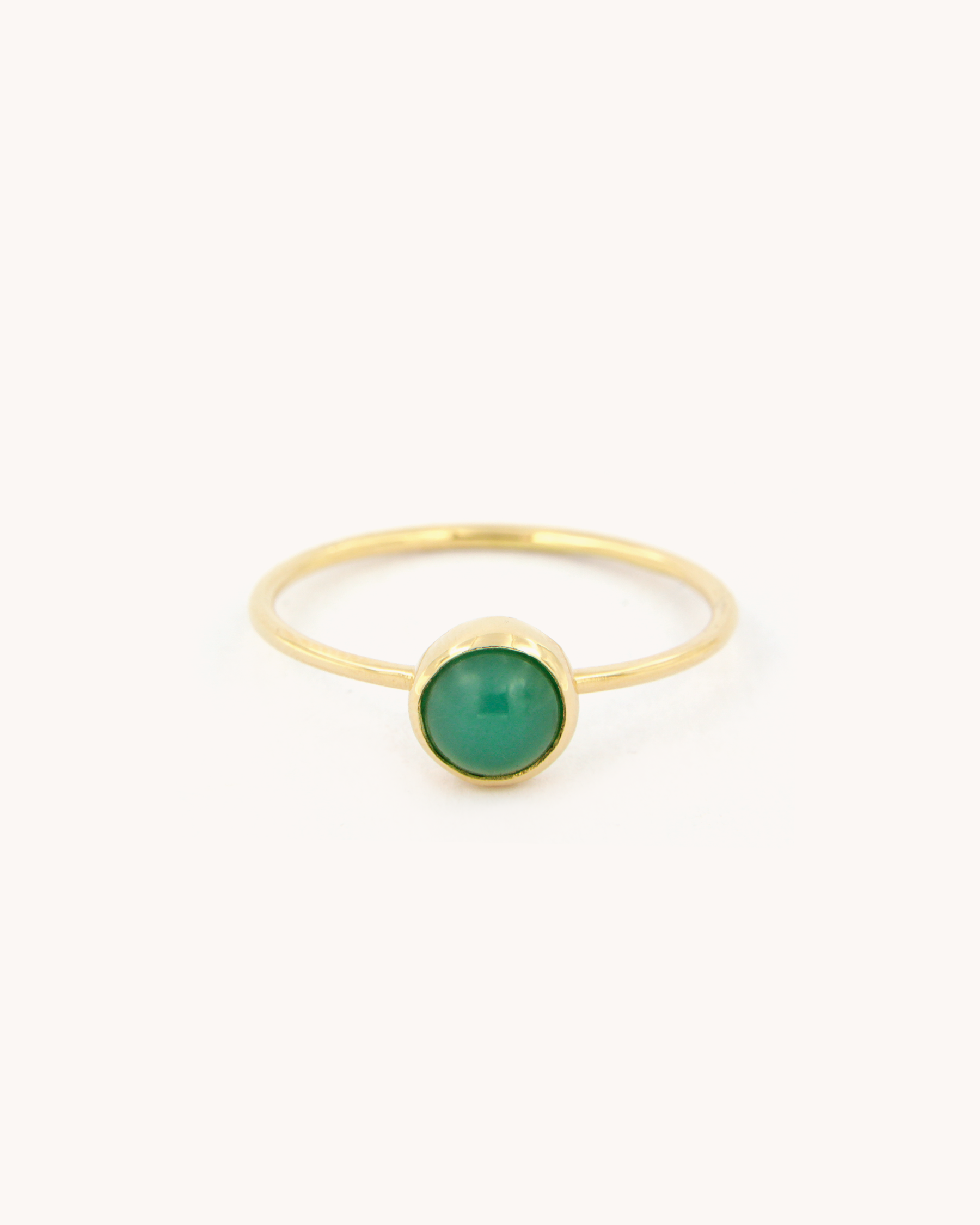Anello a Filo con Crisoprasio
