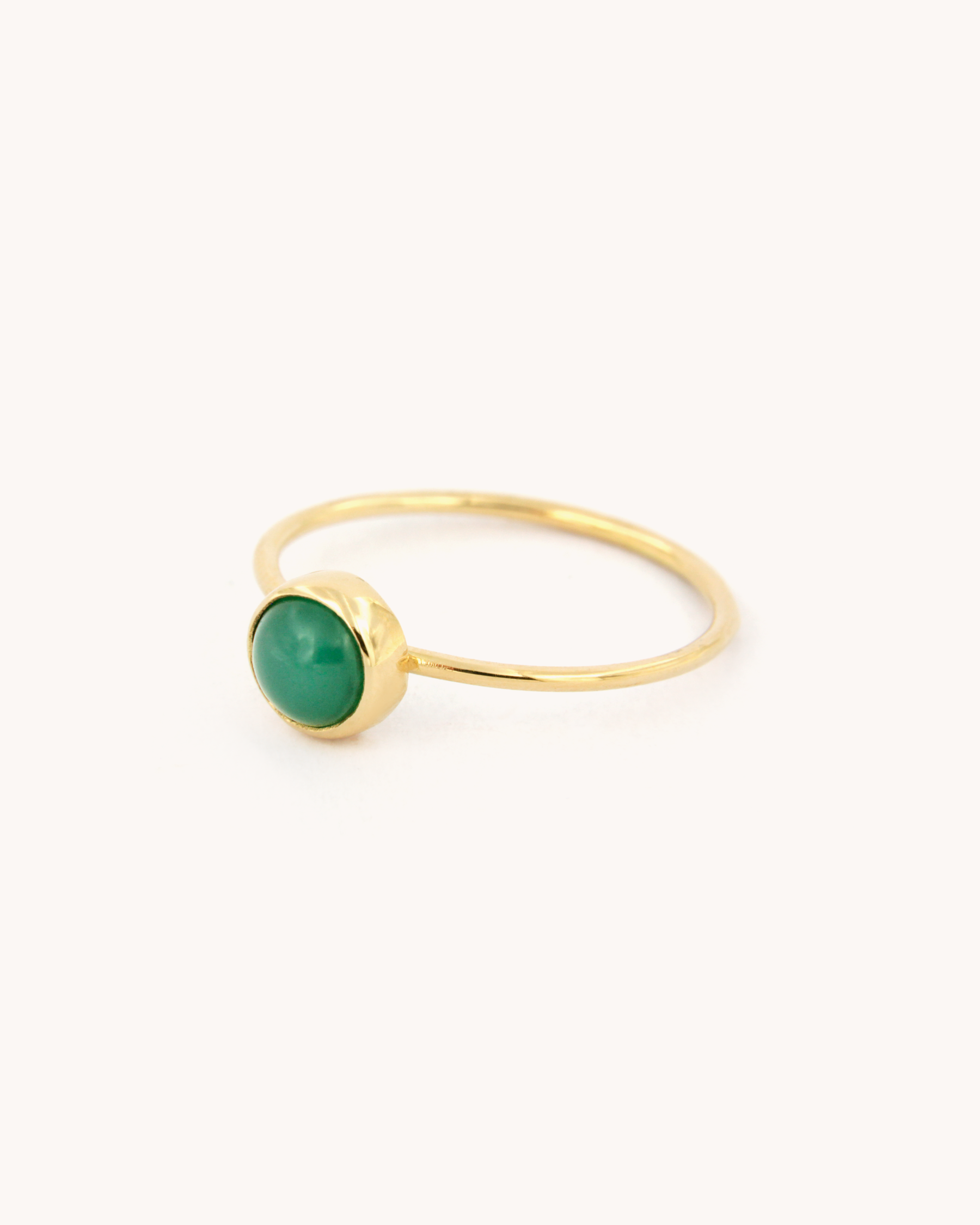 Anello a Filo con Crisoprasio