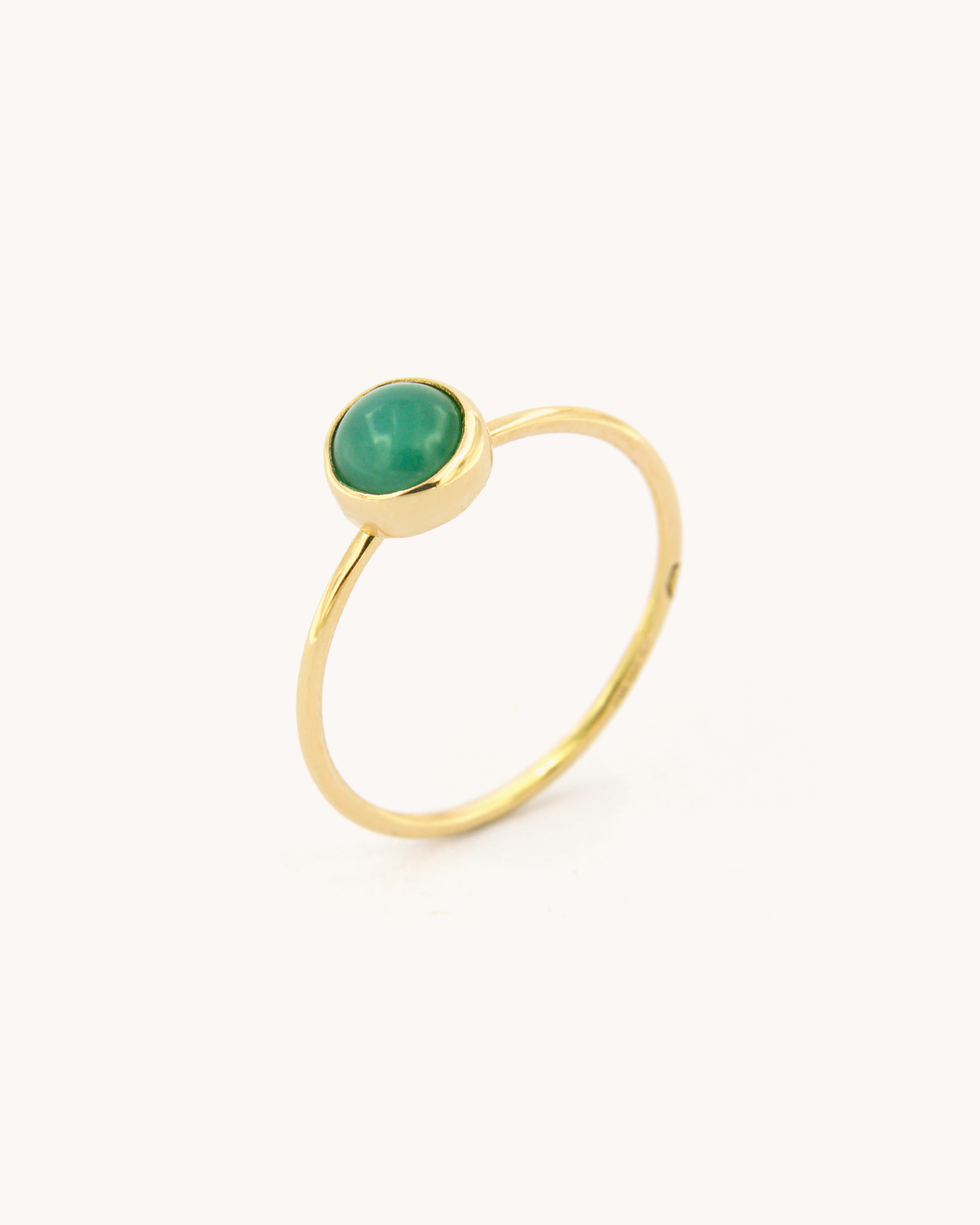 Anello a Filo con Crisoprasio