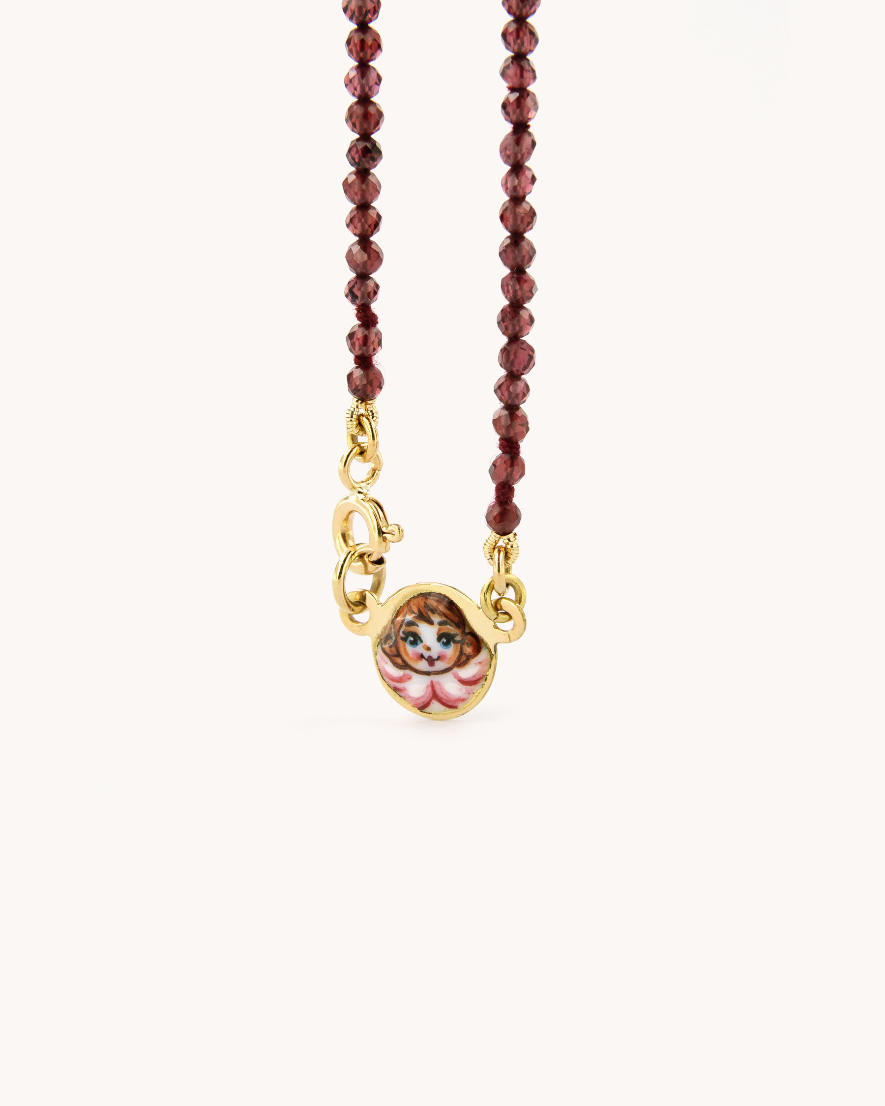 Collana Coloris Angelo nel Rosso Profondo