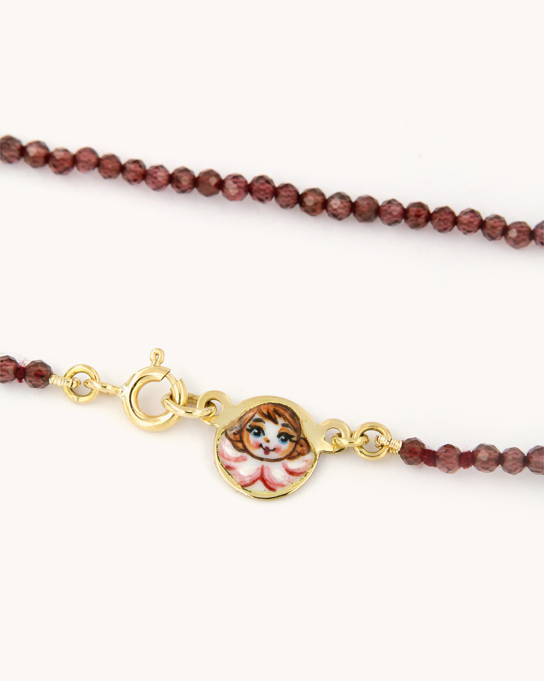 Collana Coloris Angelo nel Rosso Profondo