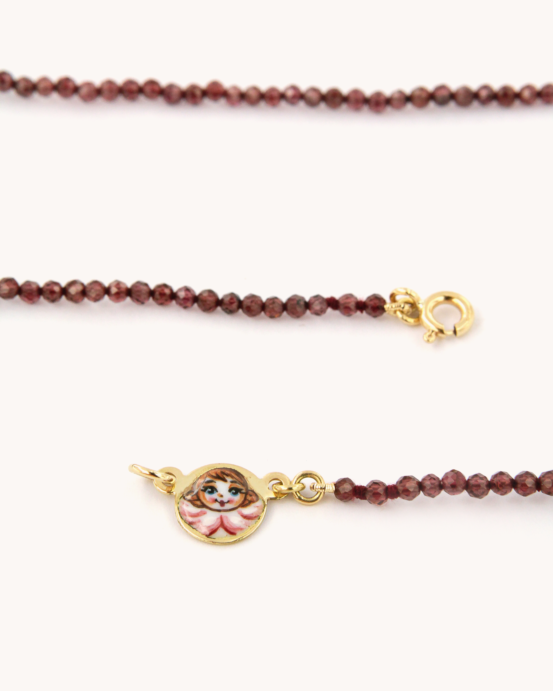 Collana Coloris Angelo nel Rosso Profondo