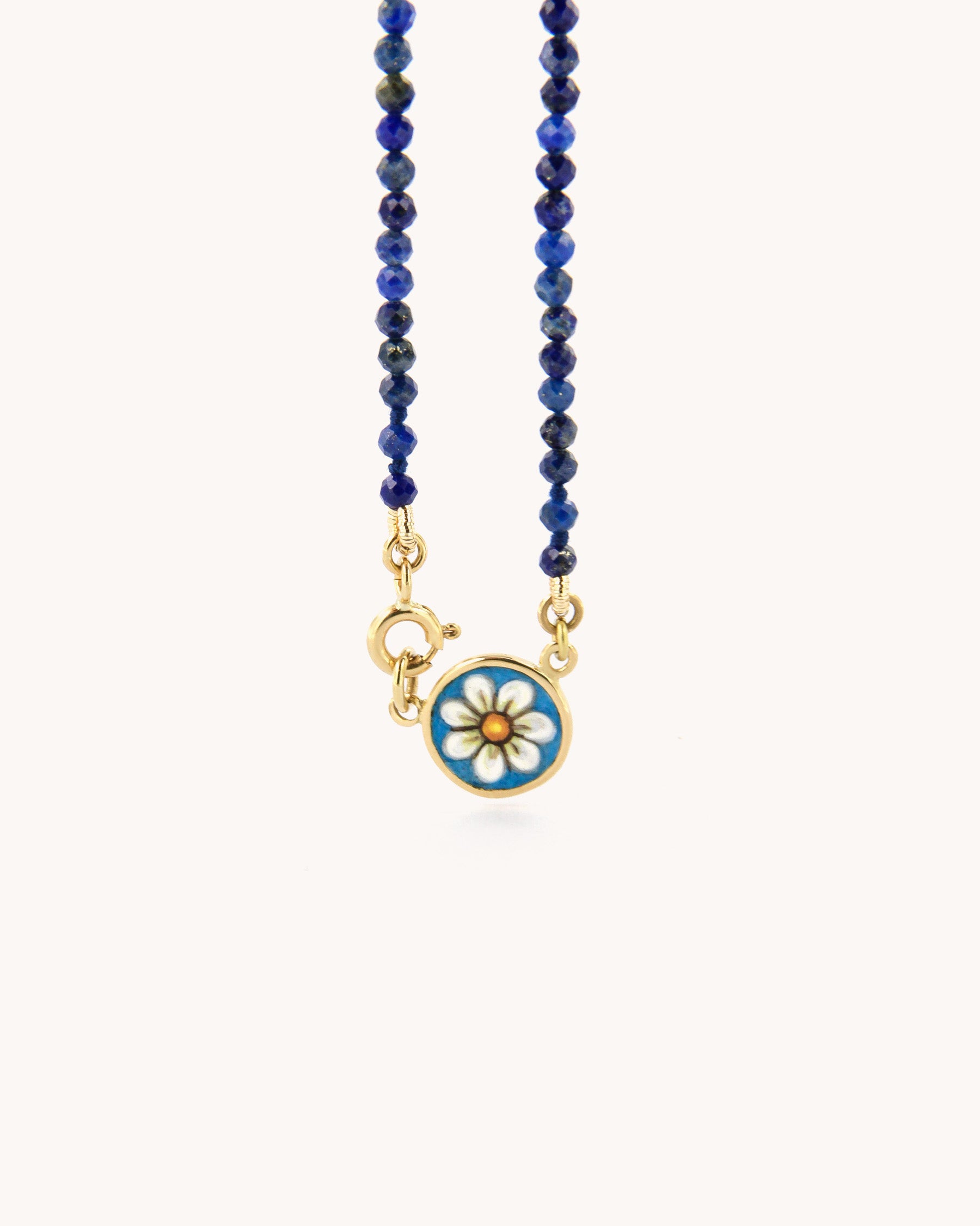 Collana Coloris Margherita nel Blu della Notte