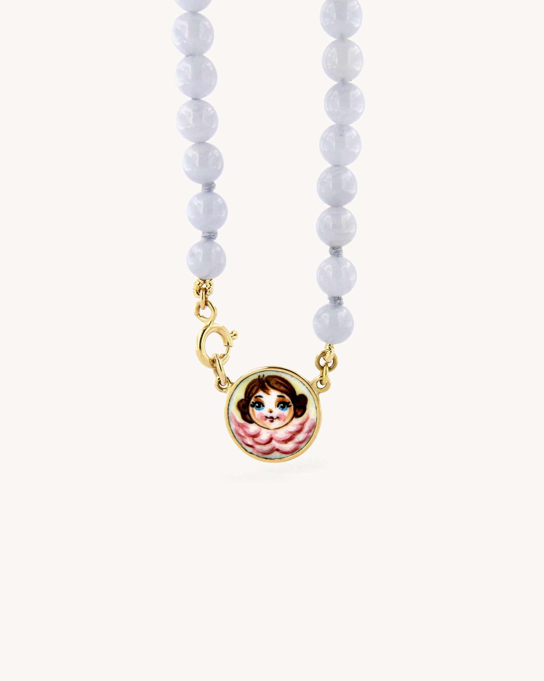 Collana Coloris Angelo nell'Azzurro Cielo