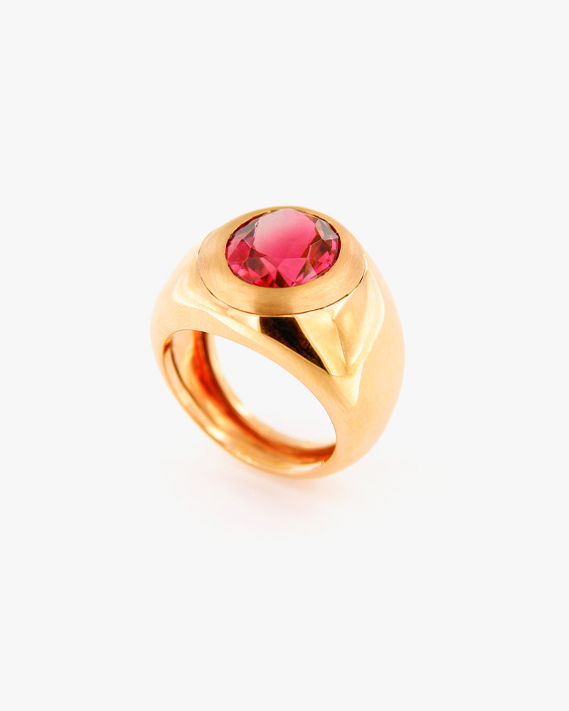 Anello Tormalina Rosa