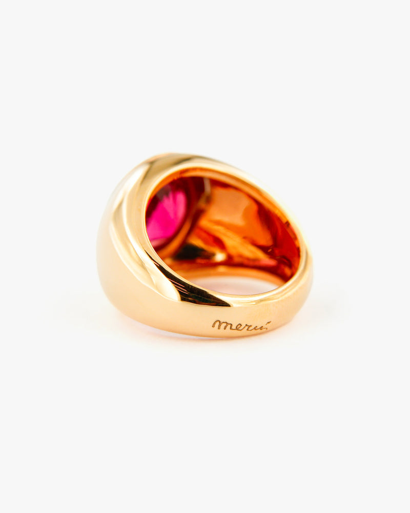 Anello Tormalina Rosa