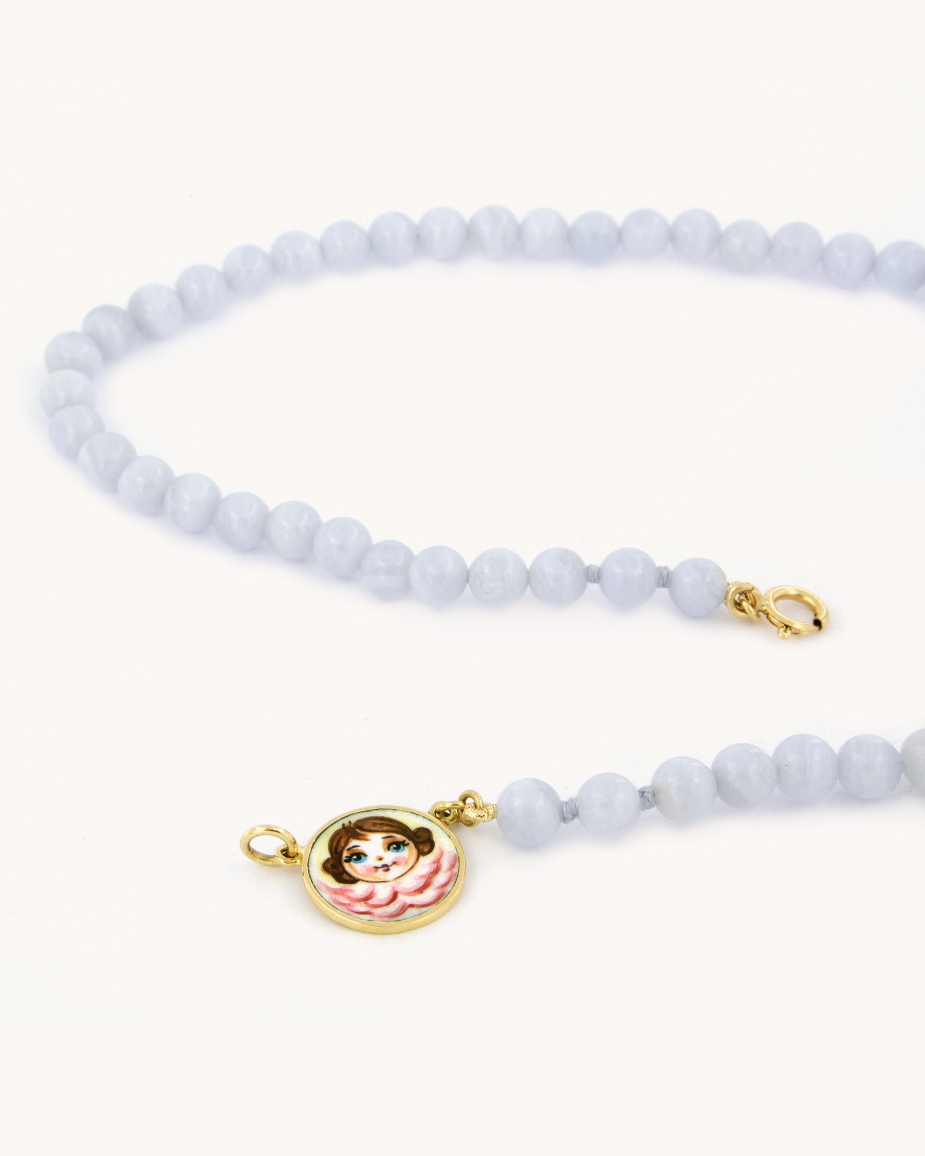 Collana Coloris Angelo nell'Azzurro Cielo