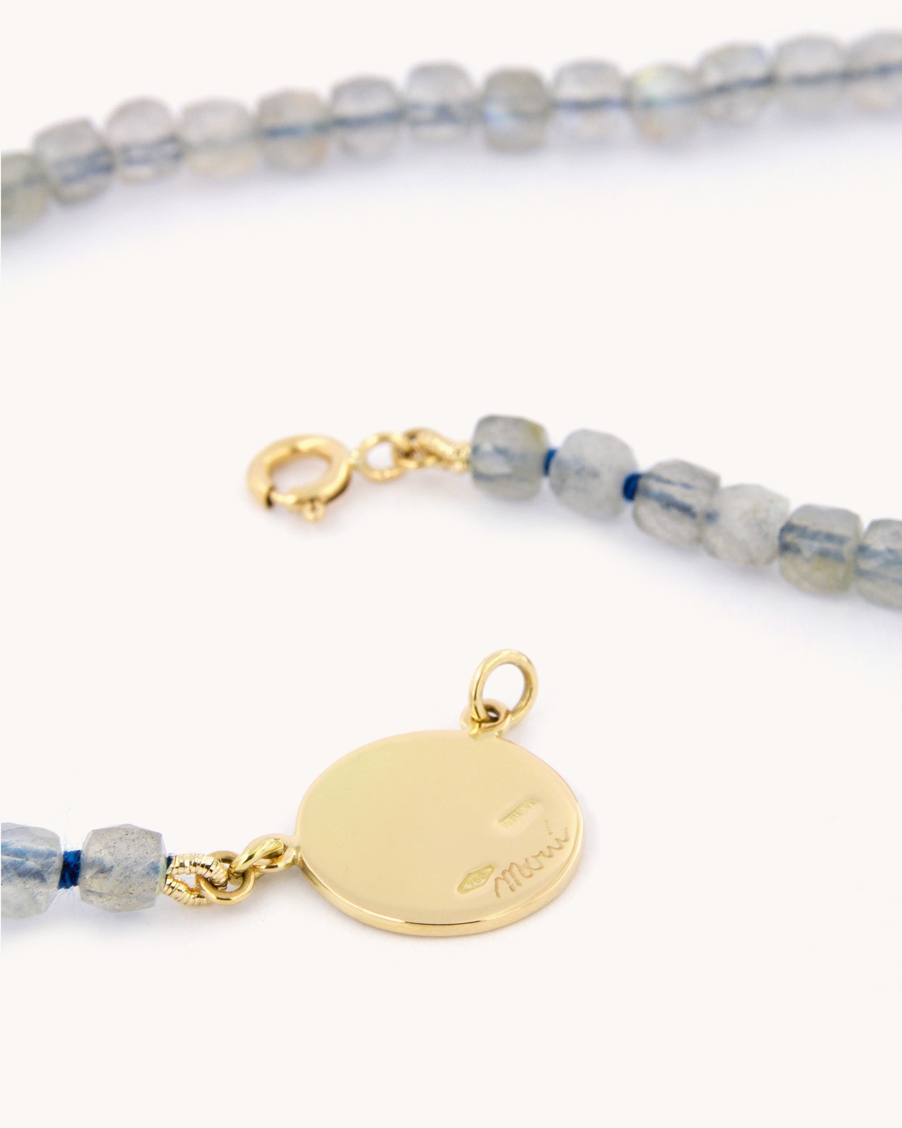 Collana Coloris Cuore nel Grigio Nebbia