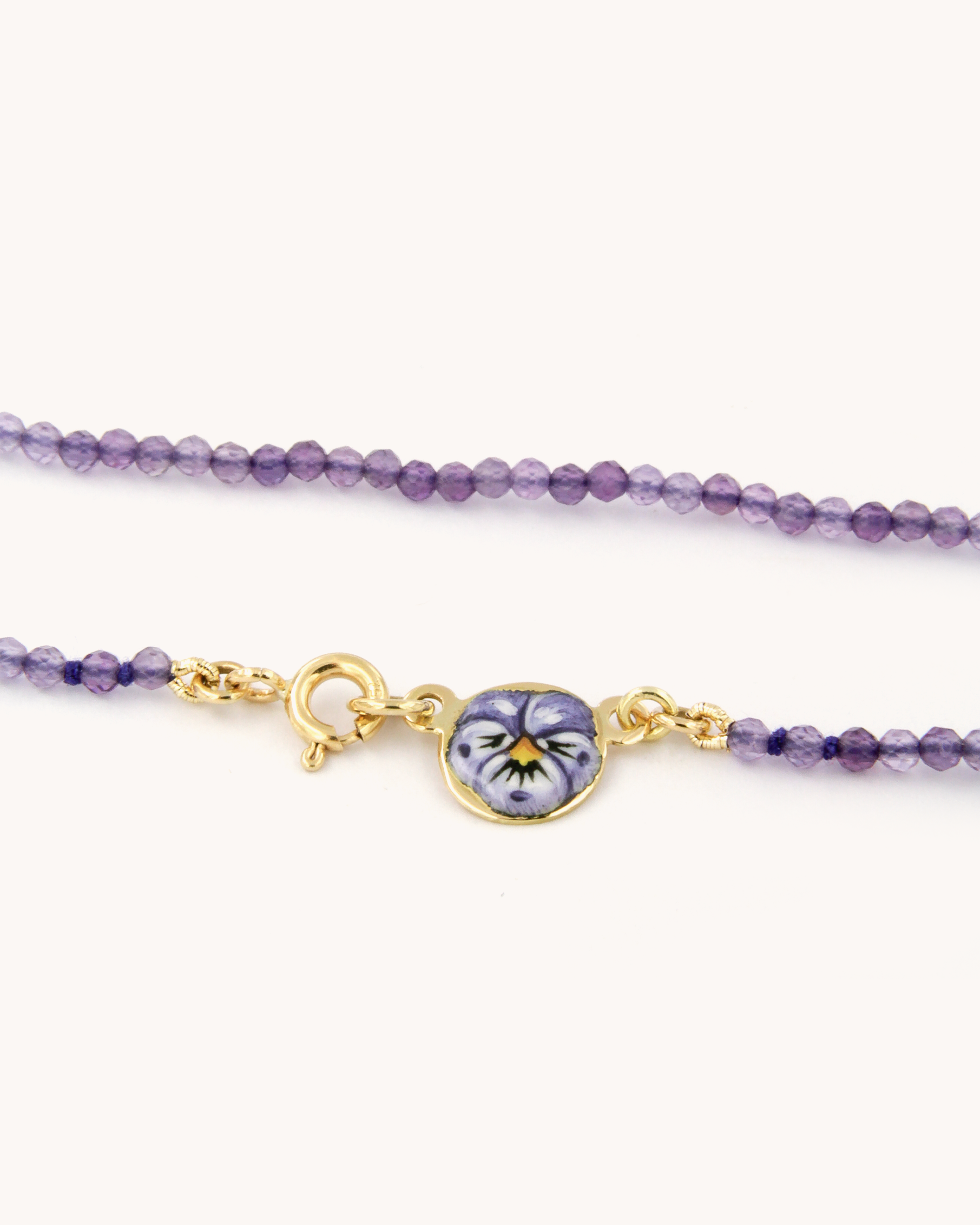 Collana Coloris Pansé nel Viola Ametista