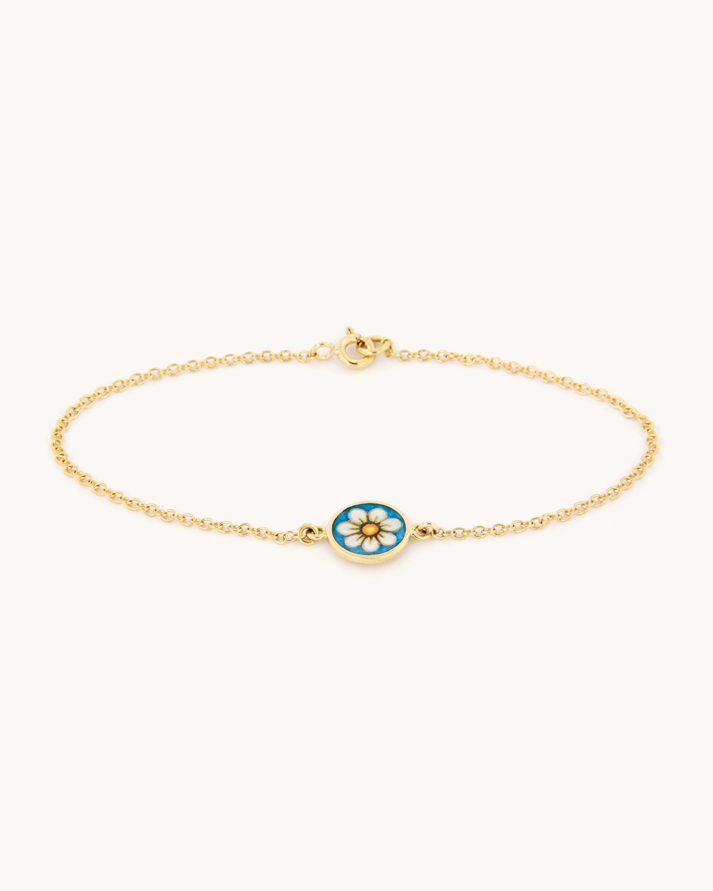 Bracciale con Margherita Blu