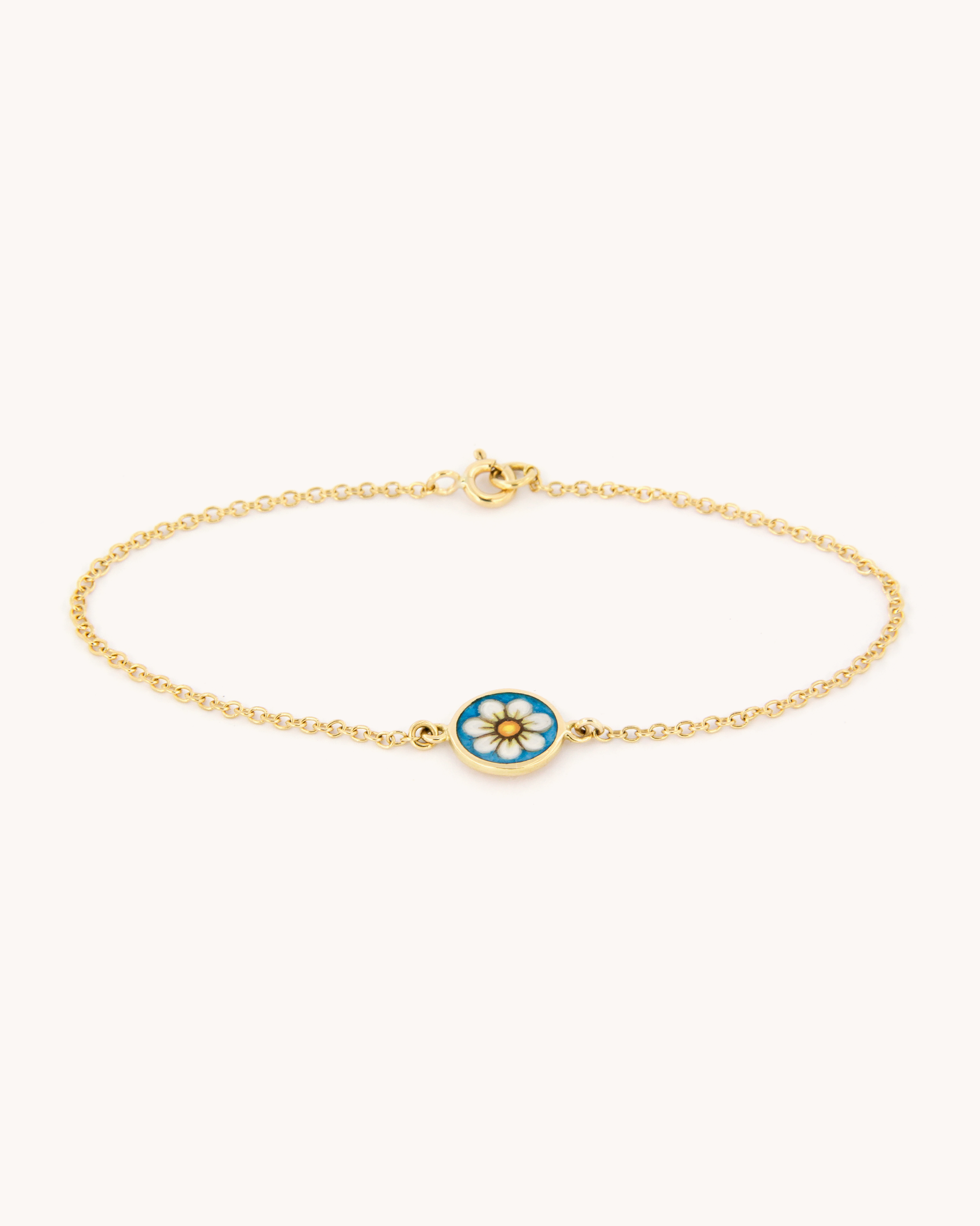 Bracciale con Margherita Blu